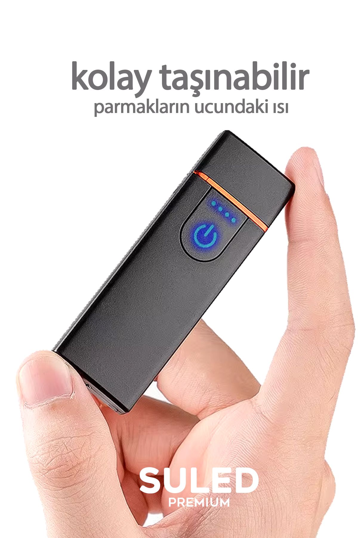 Şarjlı Çakmak USB Şarjlı Pro Serisi Kamp Çakmağı Rüzgardan Etkilenmez