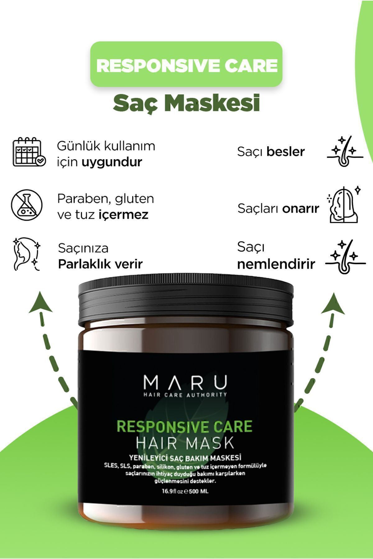 MARUArgan & Keratin VeganSüt Özlü Yoğun Bakım...