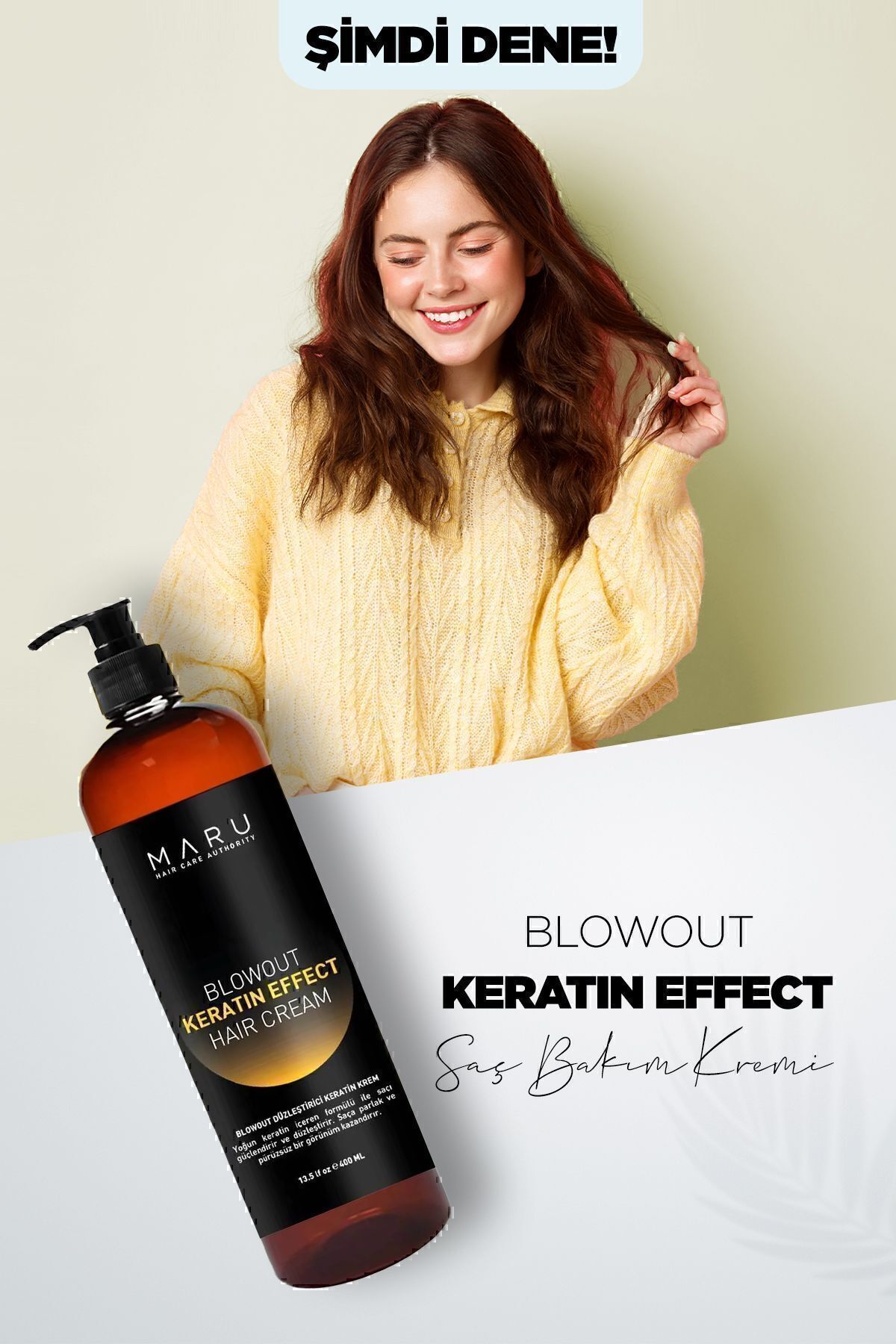 Brezilya Fönü Blowout Düzleştirici Keratin Krem 400 Ml.