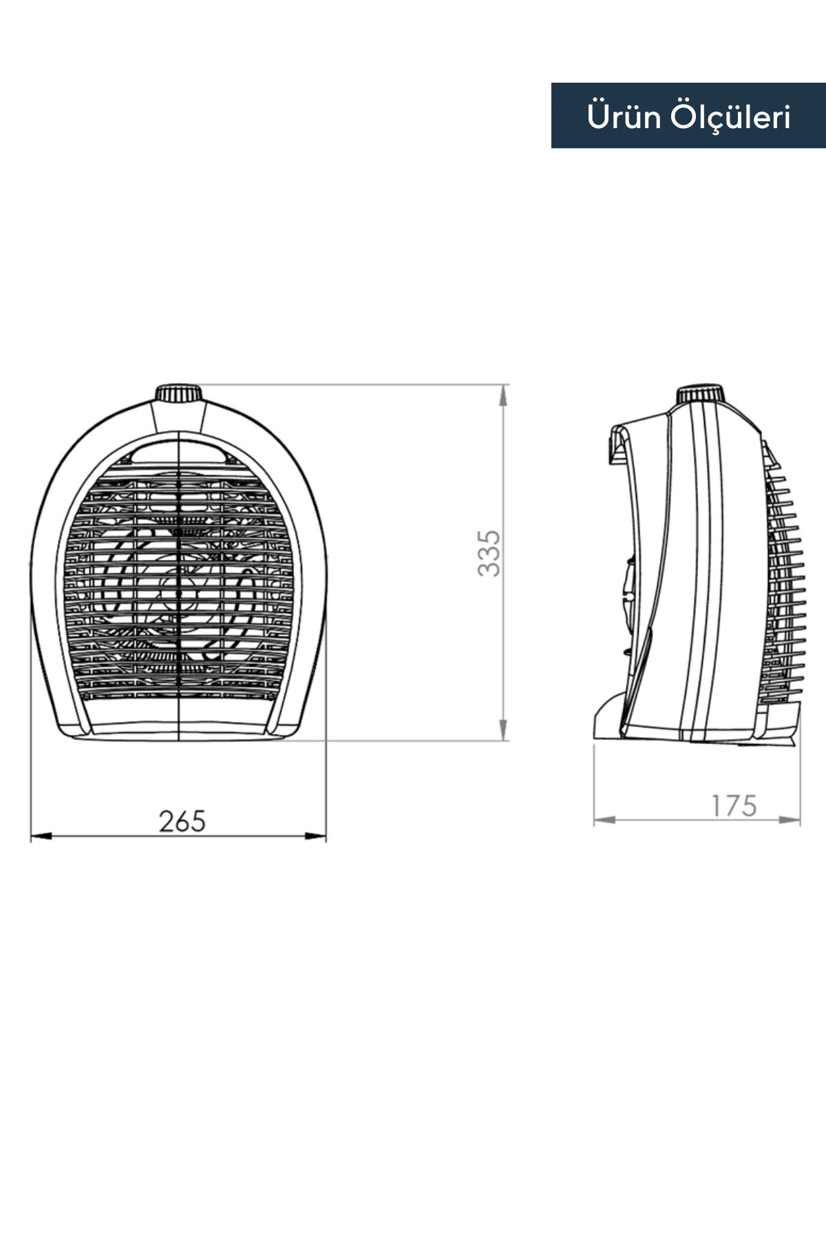 Fanlı Isıtıcı 2000 W Lx-6331 Bej