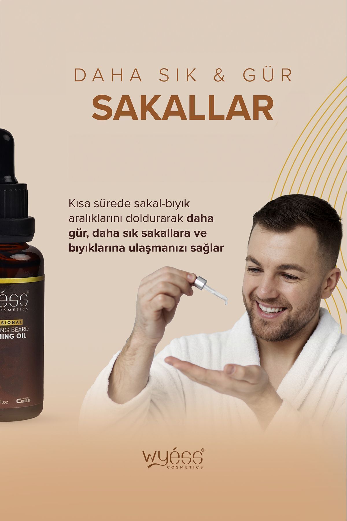 Seyrek Sakal Ve Köselik Için Sakal Ve Bıyık Serumu, Hint Yağı 35 Özel Yağ Formulü Içerir