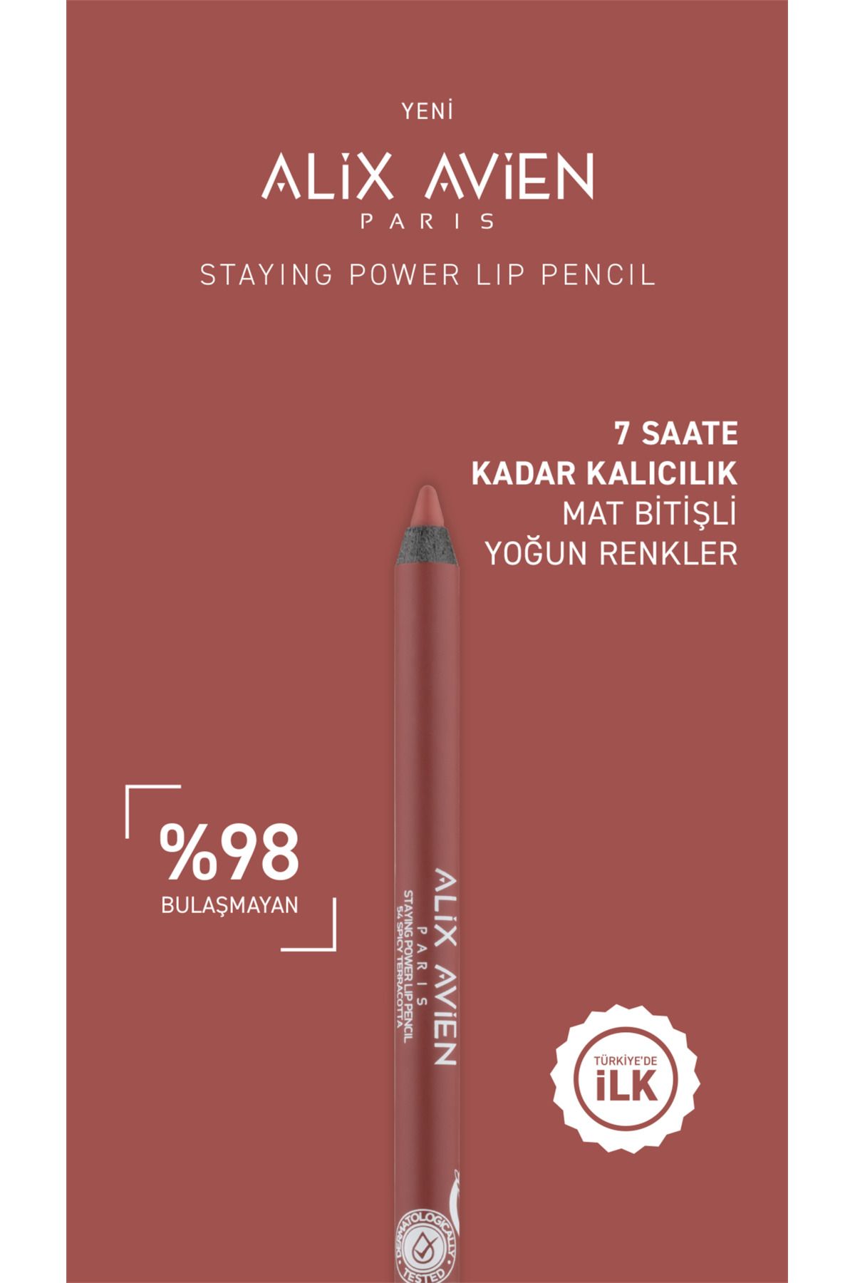 Uzun Süre Kalıcı Suya Dayanıklı Dudak Kalemi - Staying Power Lip Pencil 54 Spicy Terracotta