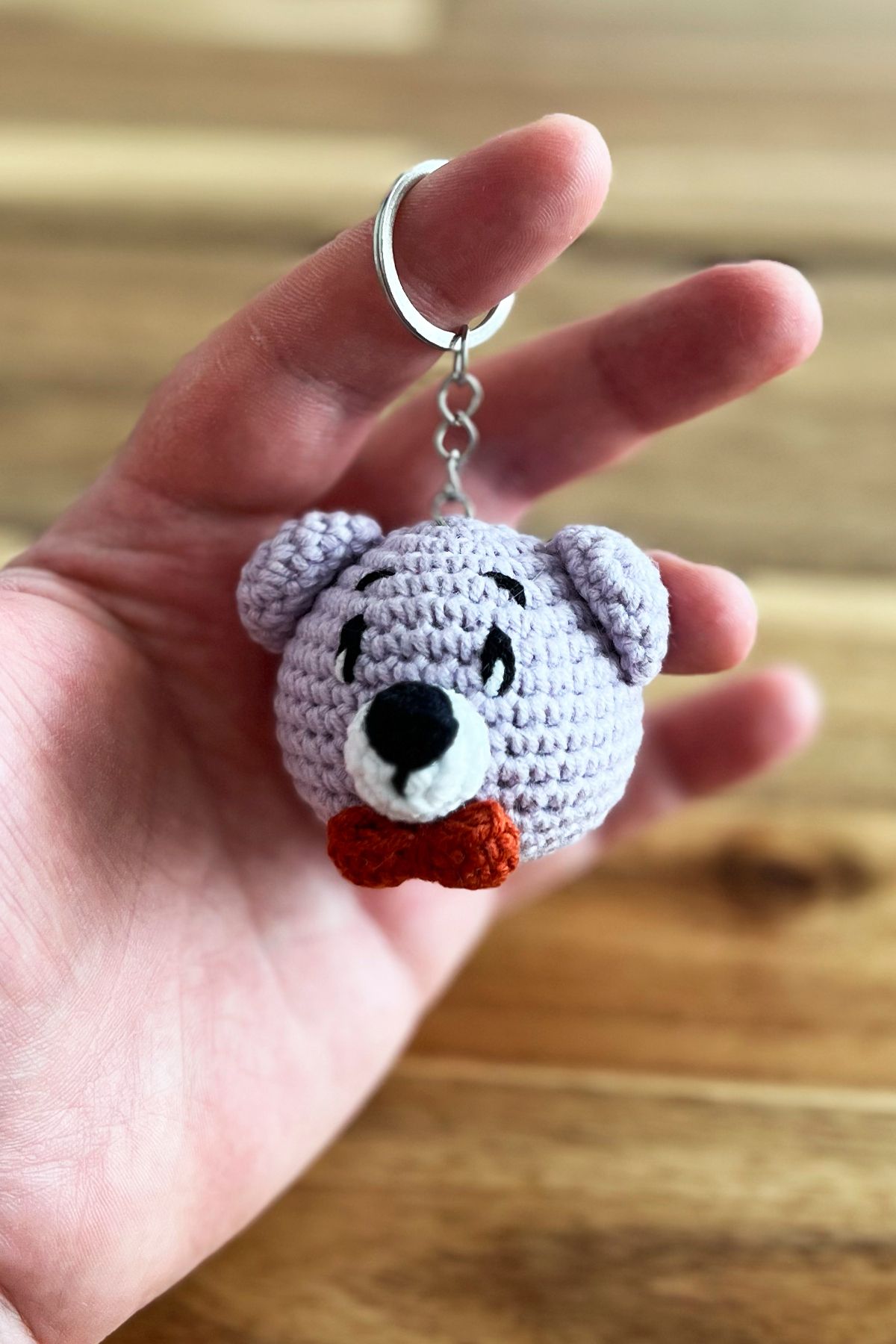 Unisex Anahtarlık Çanta Aksesuarı, El Yapımı, Amigurumi, Örgü, Organik Oyuncak Hediyelik Çanta Süsü