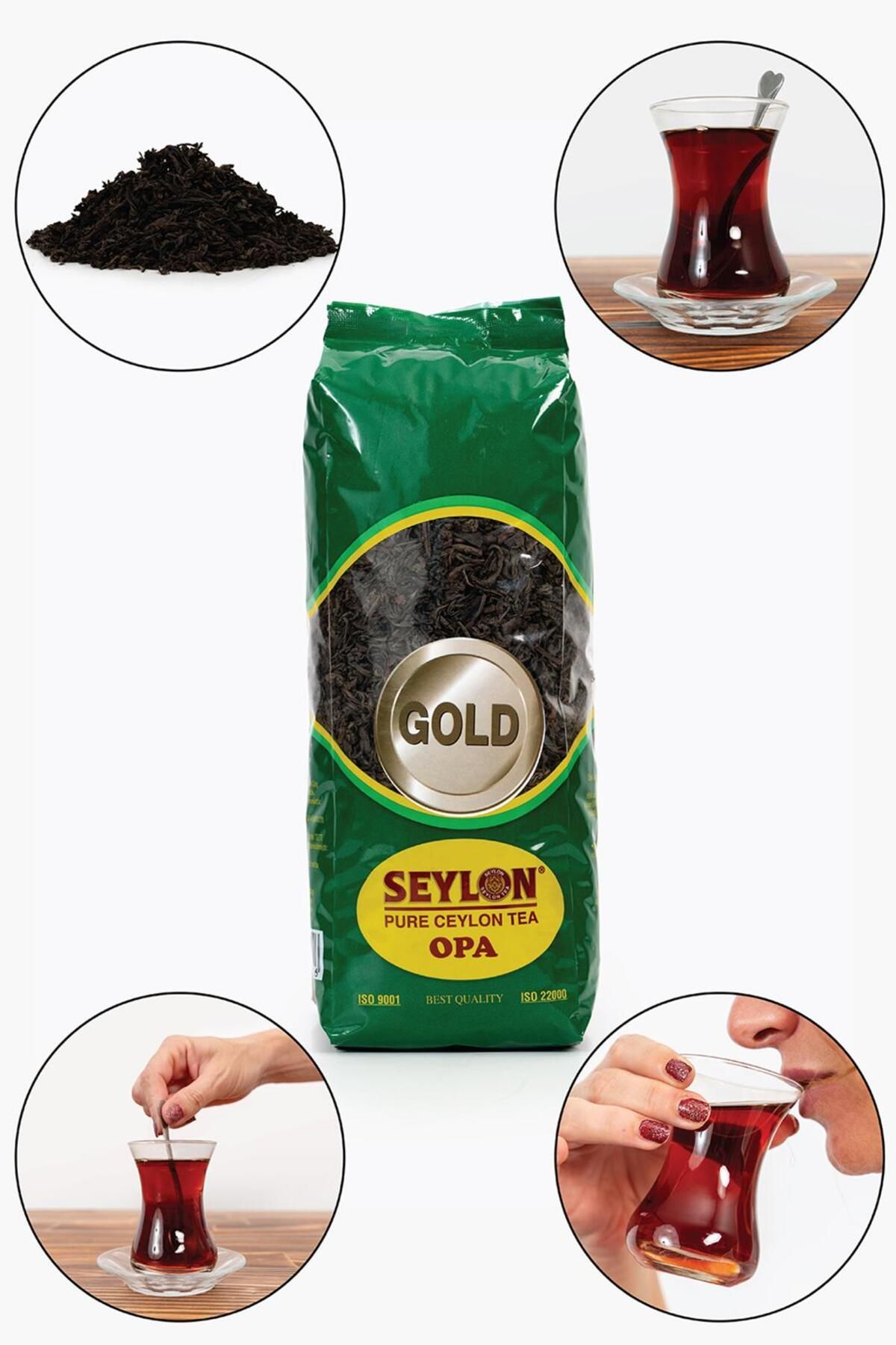 500 gr Seylon Opa Gold 100% Saf Ceylon Tea 1 Adet Ithal Seylan Sri Lanka Ceylon Kaçak Siyah Yaprak .