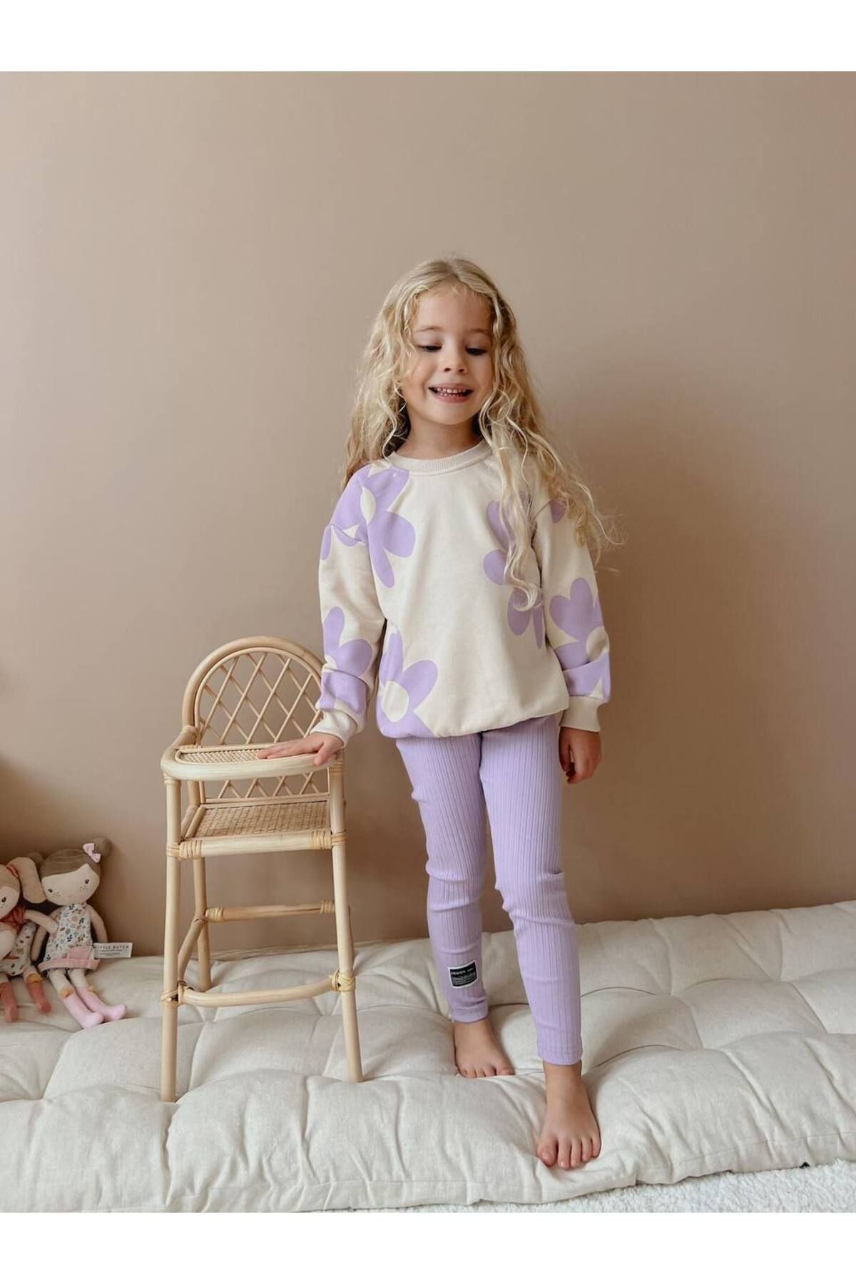 hira kids collection ÇİÇEKBASKILI KIZ ÇOCUK T...