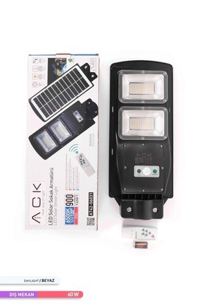 120 Led Li Led Solar Sokak Armatürü 6500k Beyaz Işık 3.2v 60w At42-06031 Image 0