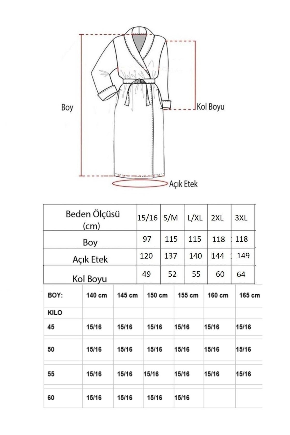 Gri Kapşonlu Bedenli Bornoz