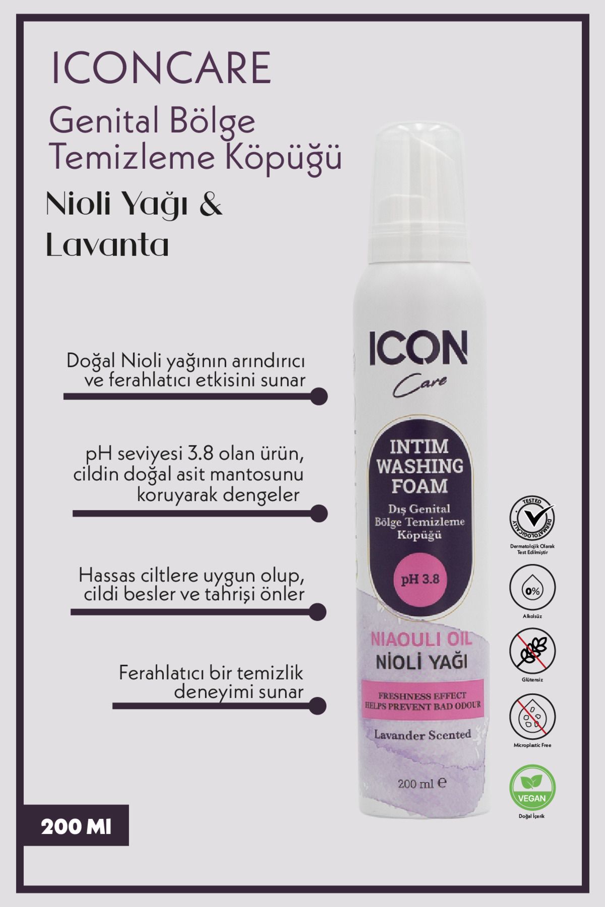 ICON INTIM GENITAL BÖLGE TEMİZLEME KÖPÜĞÜ