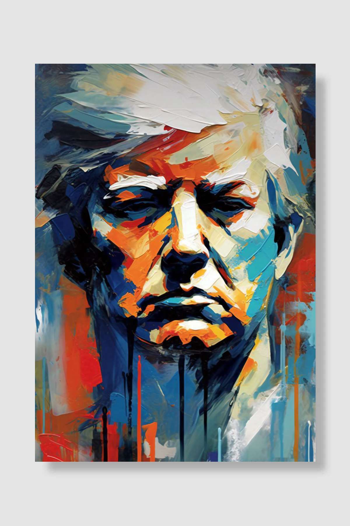 kubdekorDonald TrumpPainting Popart Poster De...