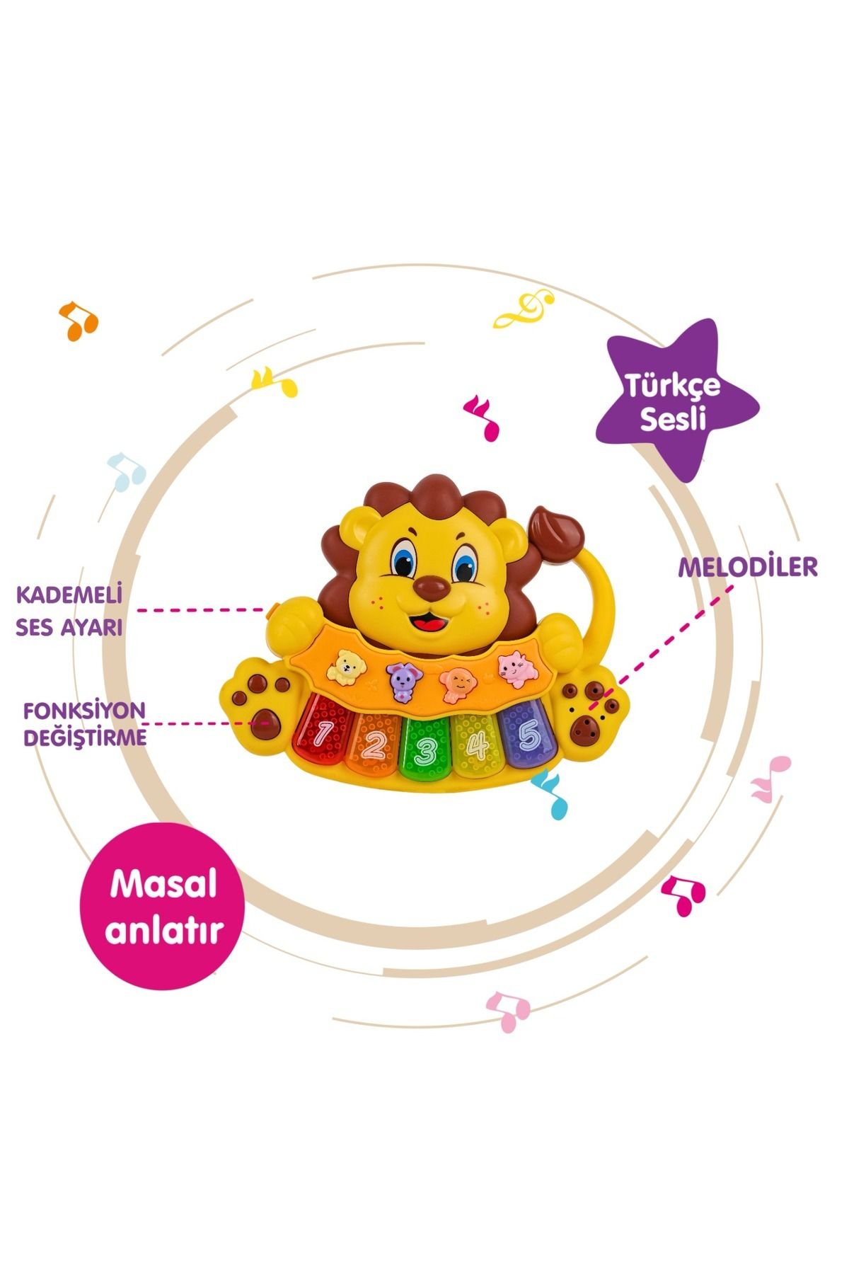 BabycimTürkçe Eğitici SesliIşıklı Masalcı Asl...