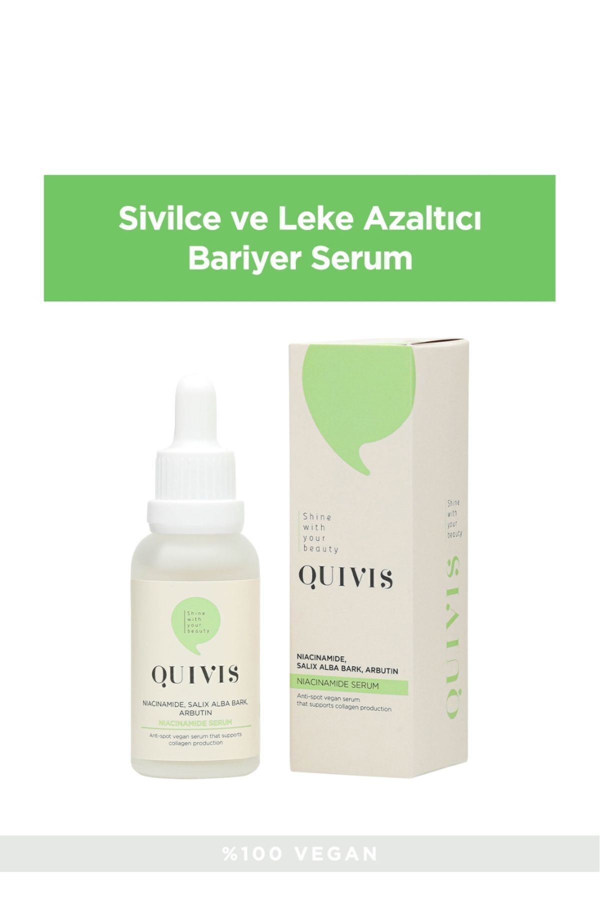 Akne Sivilce ve Siyah Nokta Karşıtı Niacinamide Serum 30 ML