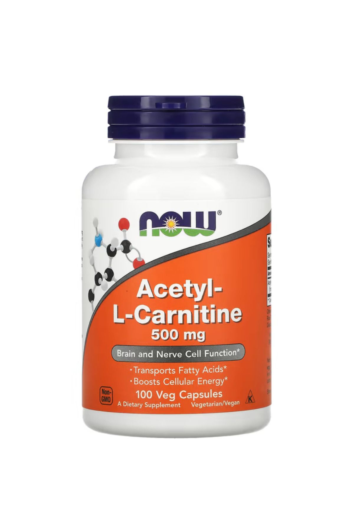 Now Foods,Acetyl-L-Carnitine, 500 mg, 100 Veg...