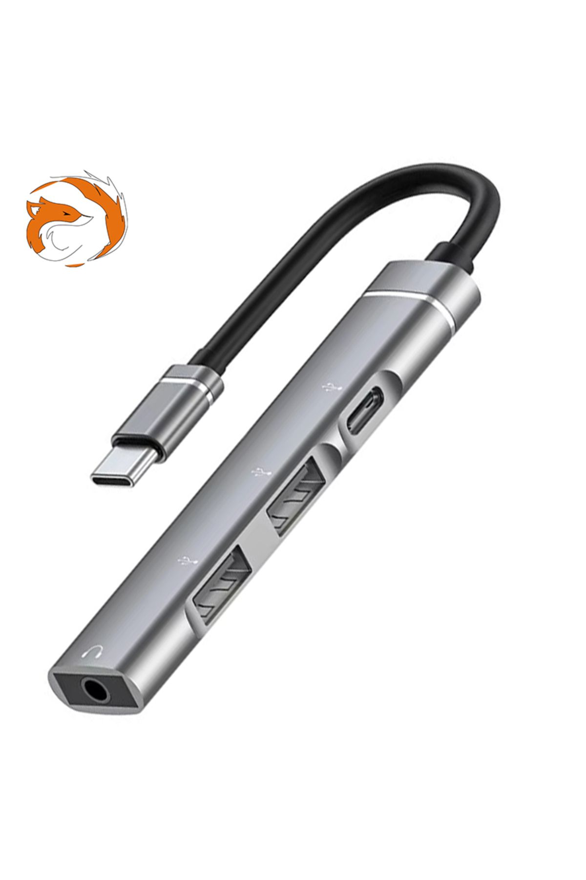 FoxynOTG-19B Type C 3.5mmKulaklık Ses USB C...