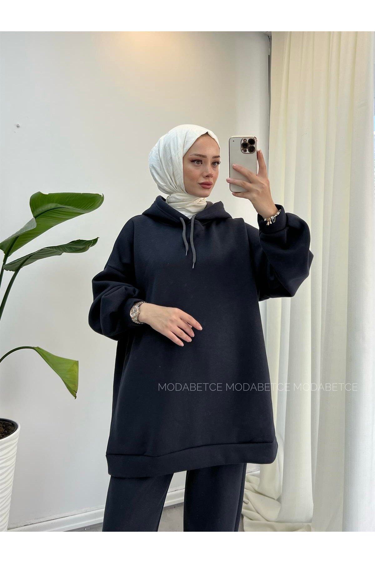 modabetceextra oversizekadın sweatshirt 2bede...