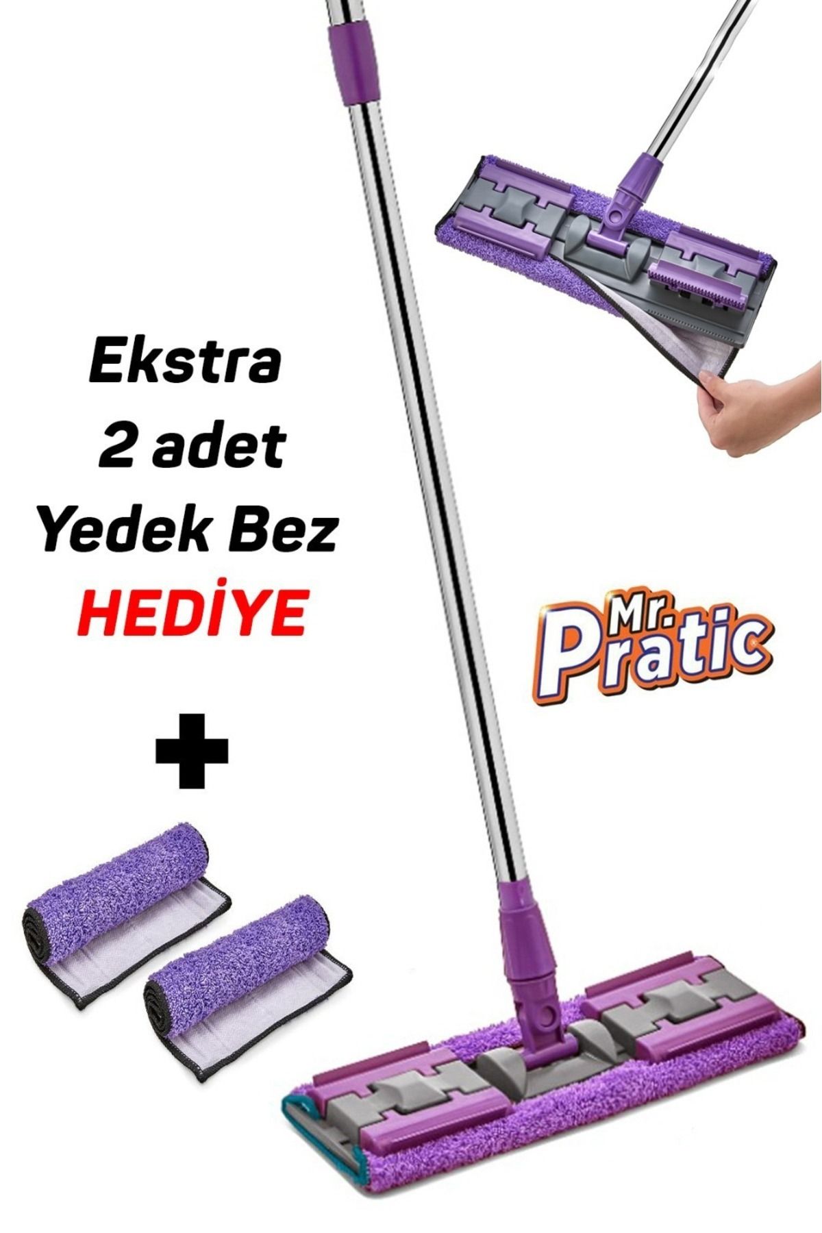 MR.PRATİCMandallı Mop YerDuvar Cam Çok Amaçlı...