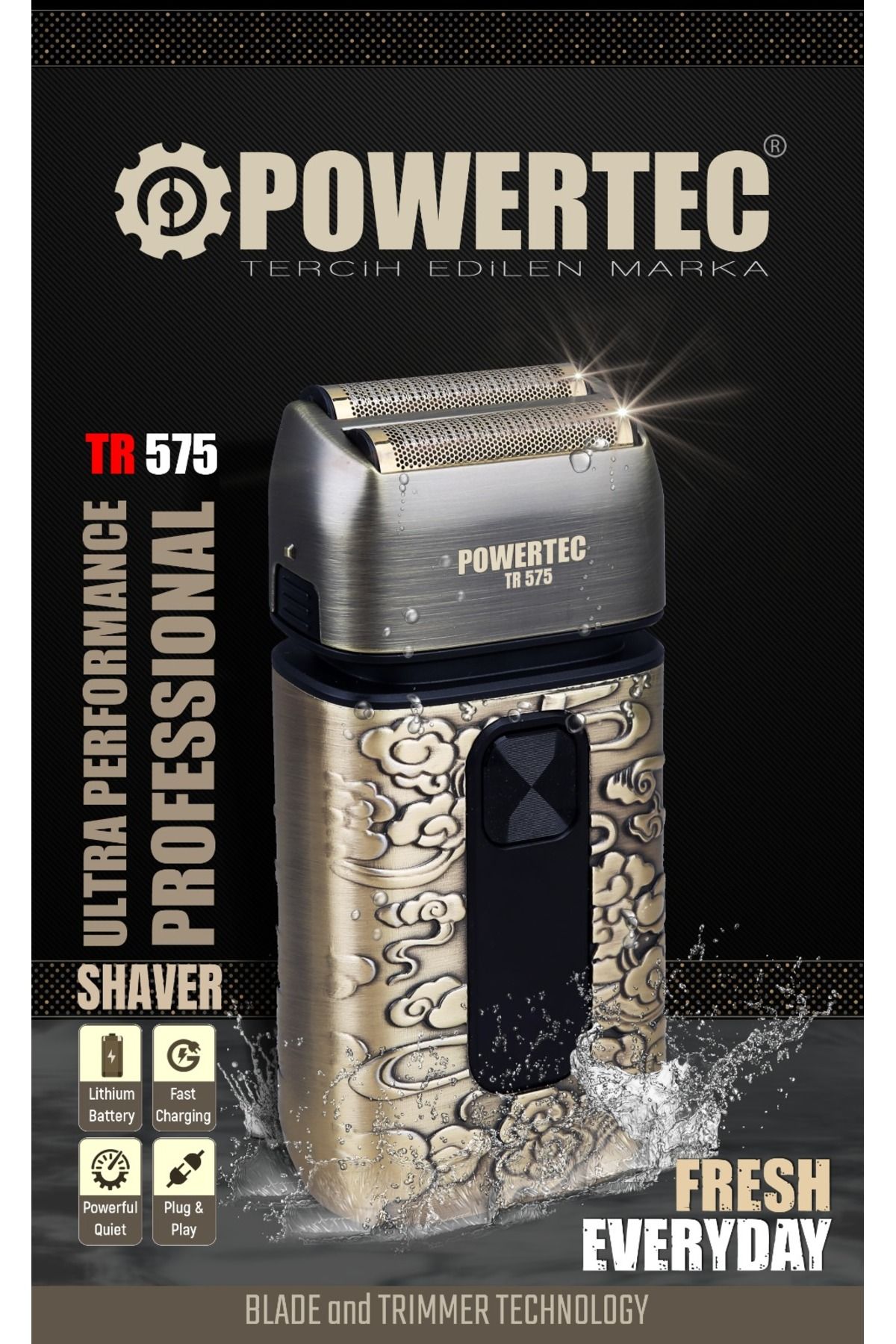 Powertec TR-575 ProfesyonelUsb Şarjlı Günlük...