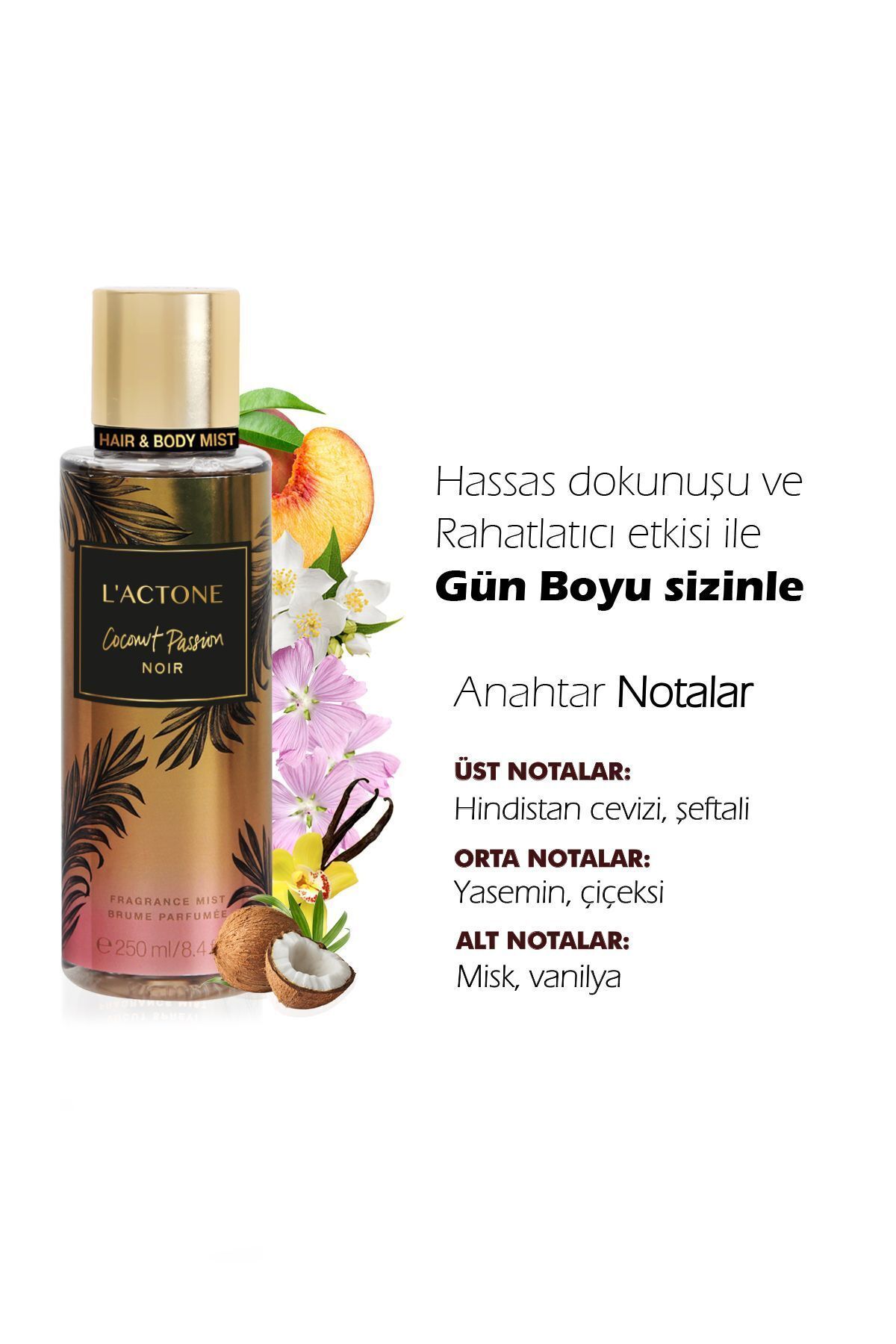 Coconut Passion Noir Body & Hair Mist 250 ml / Vücut & Saç Spreyi