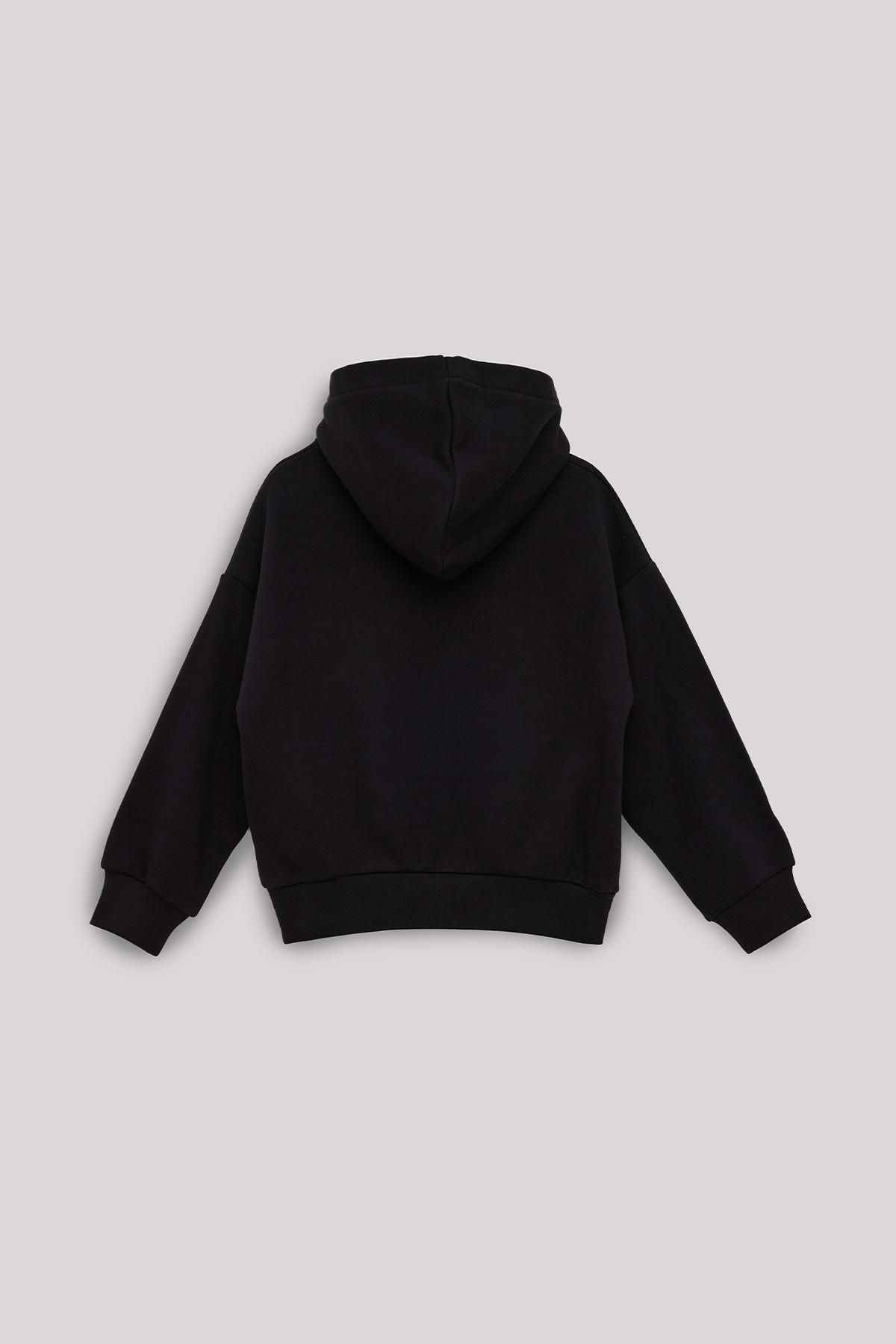 BG Store Erkek Çocuk Siyah Sweatshirt