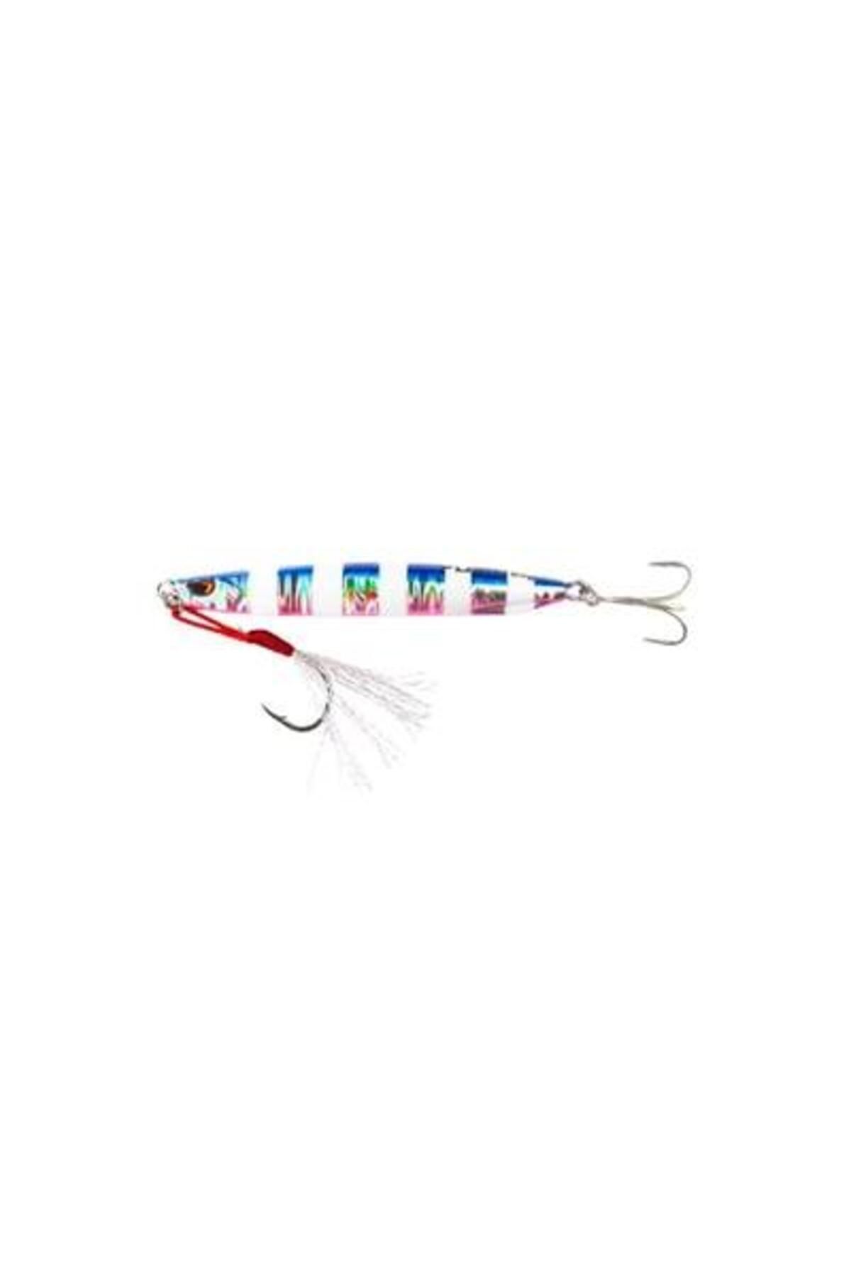 Metal Cast Jig Metal Yem Blue Pink Zebra Glow-20 gr