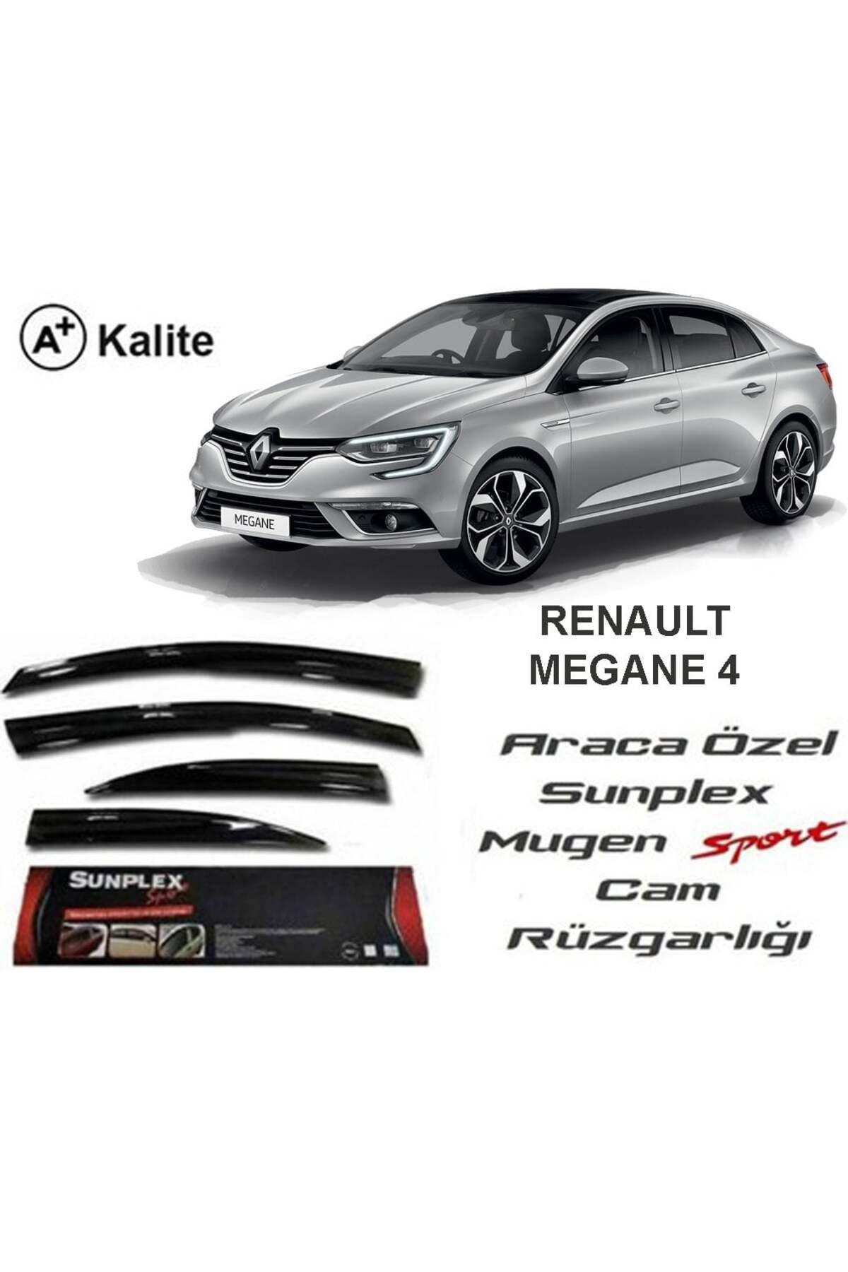 SUNPLEXRenault Megane 4 CamRüzgarlığı Mugen T...