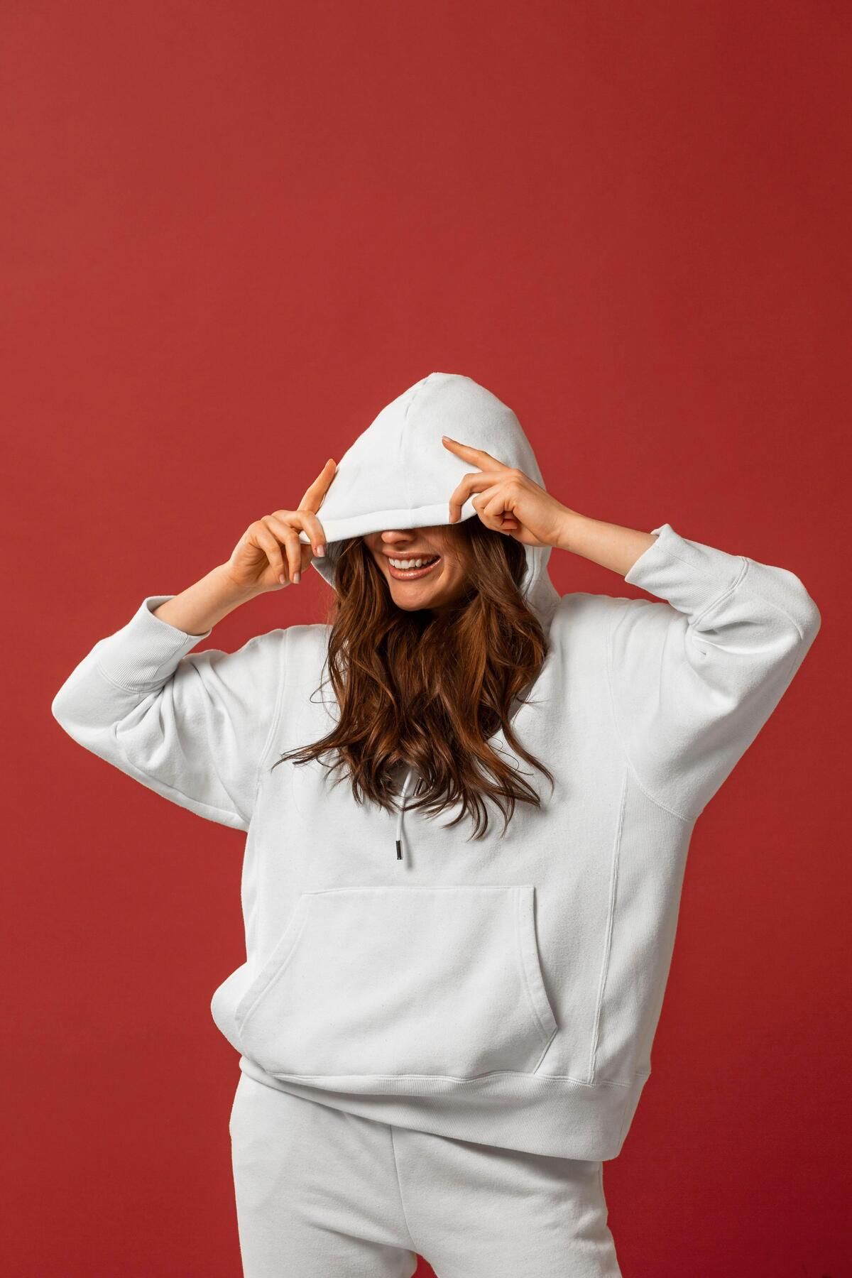 Unisex Oversize Kanguru Cep Detaylı Fermuarsız Sweat