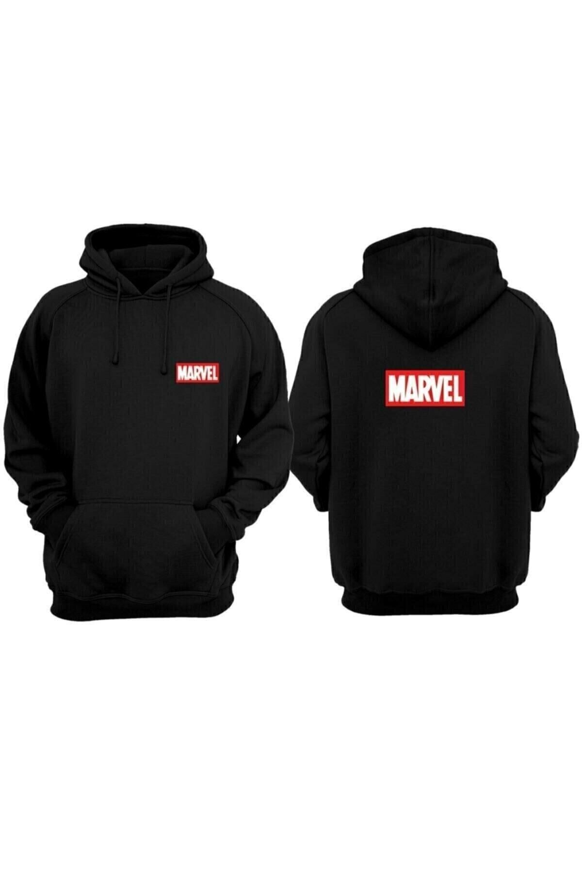 Moda Glo BlackjackgiyimMarvel Sweatshirt Hood...