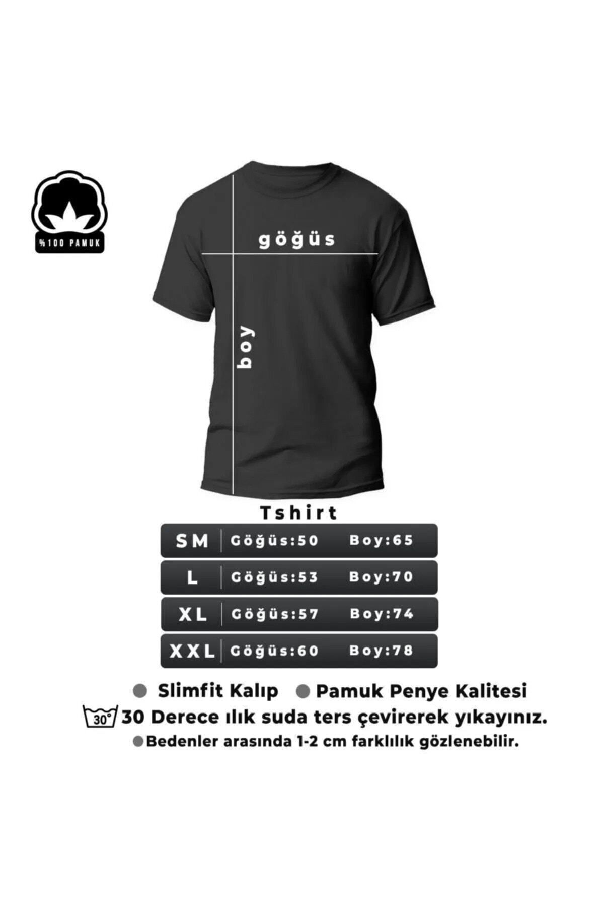 Sırt Pusula Baskılı Tshirt