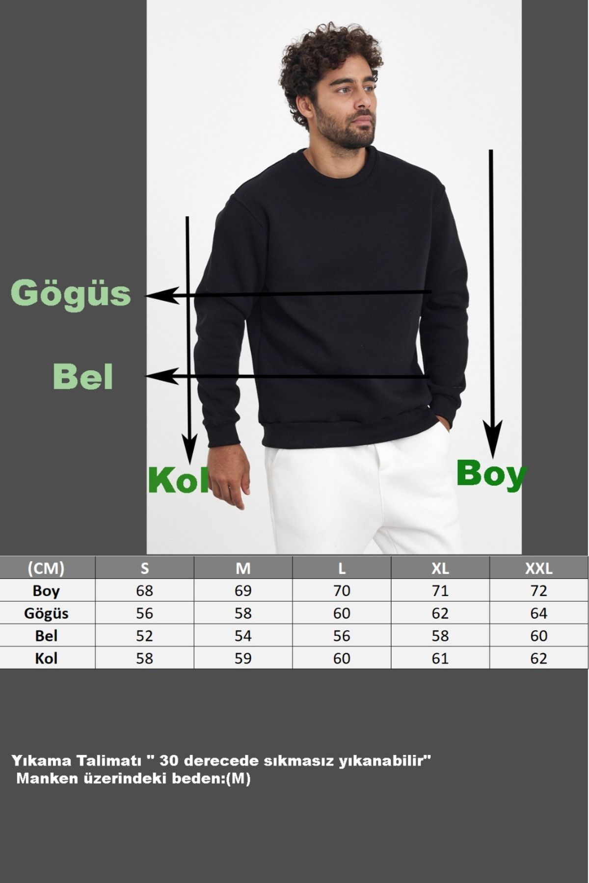 Üç İplik Şardonlu Basic Sweat AF-K83011LNS