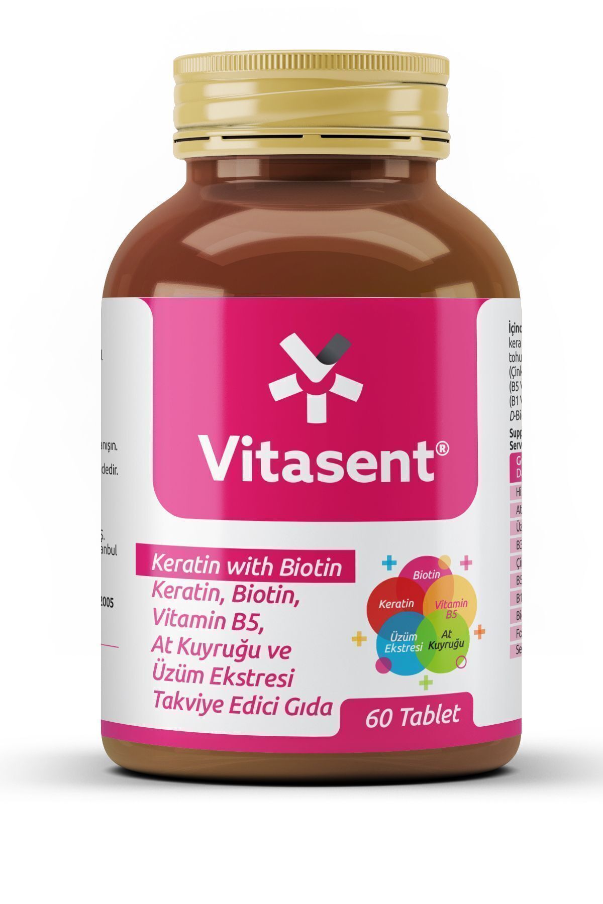 Vitasent Keratin Biotin 60 Tablet