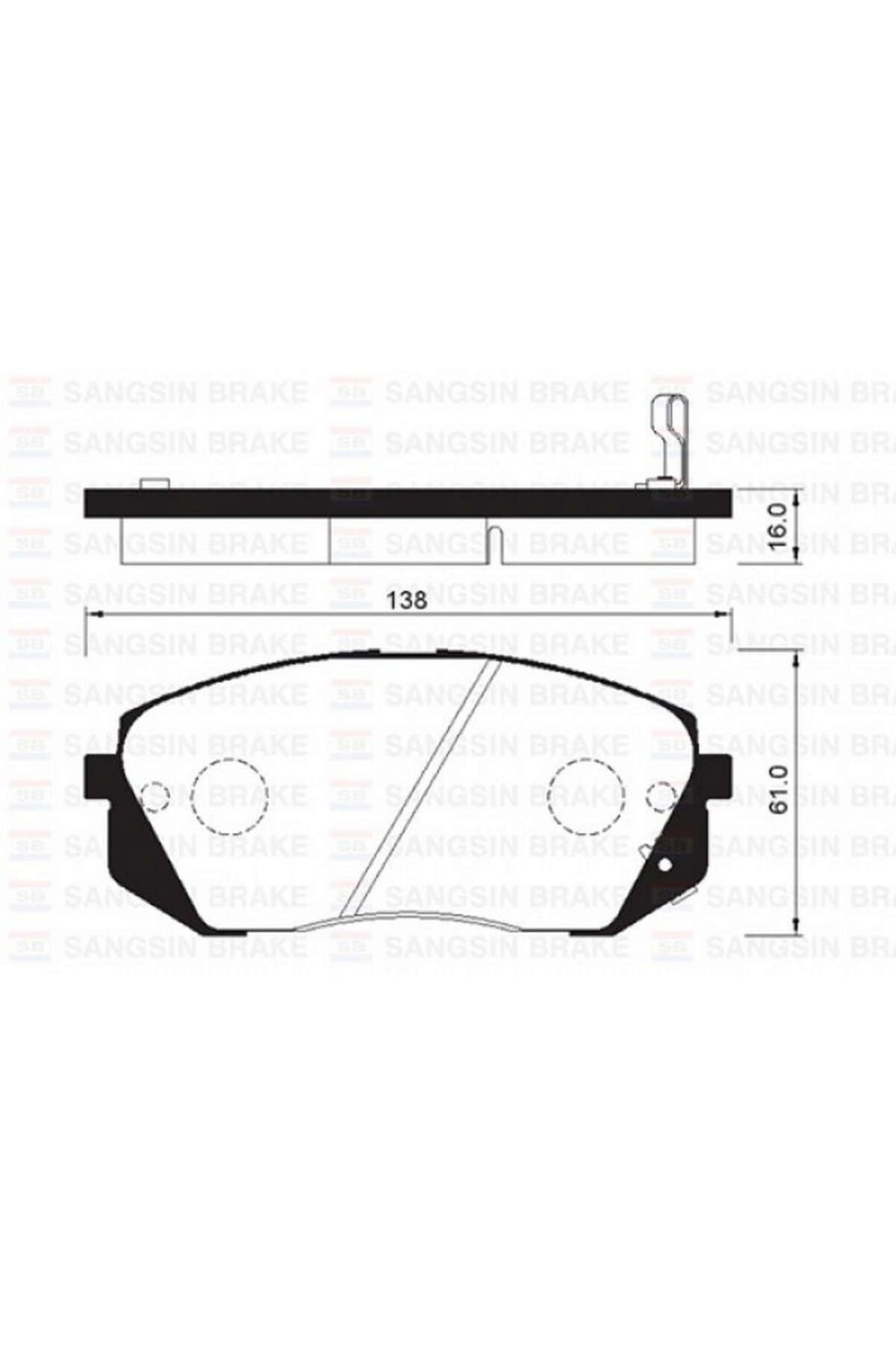 SANGSIN ÖN BALATA HYUNDAIİX35 2.0-2.0 CRDİ 10...