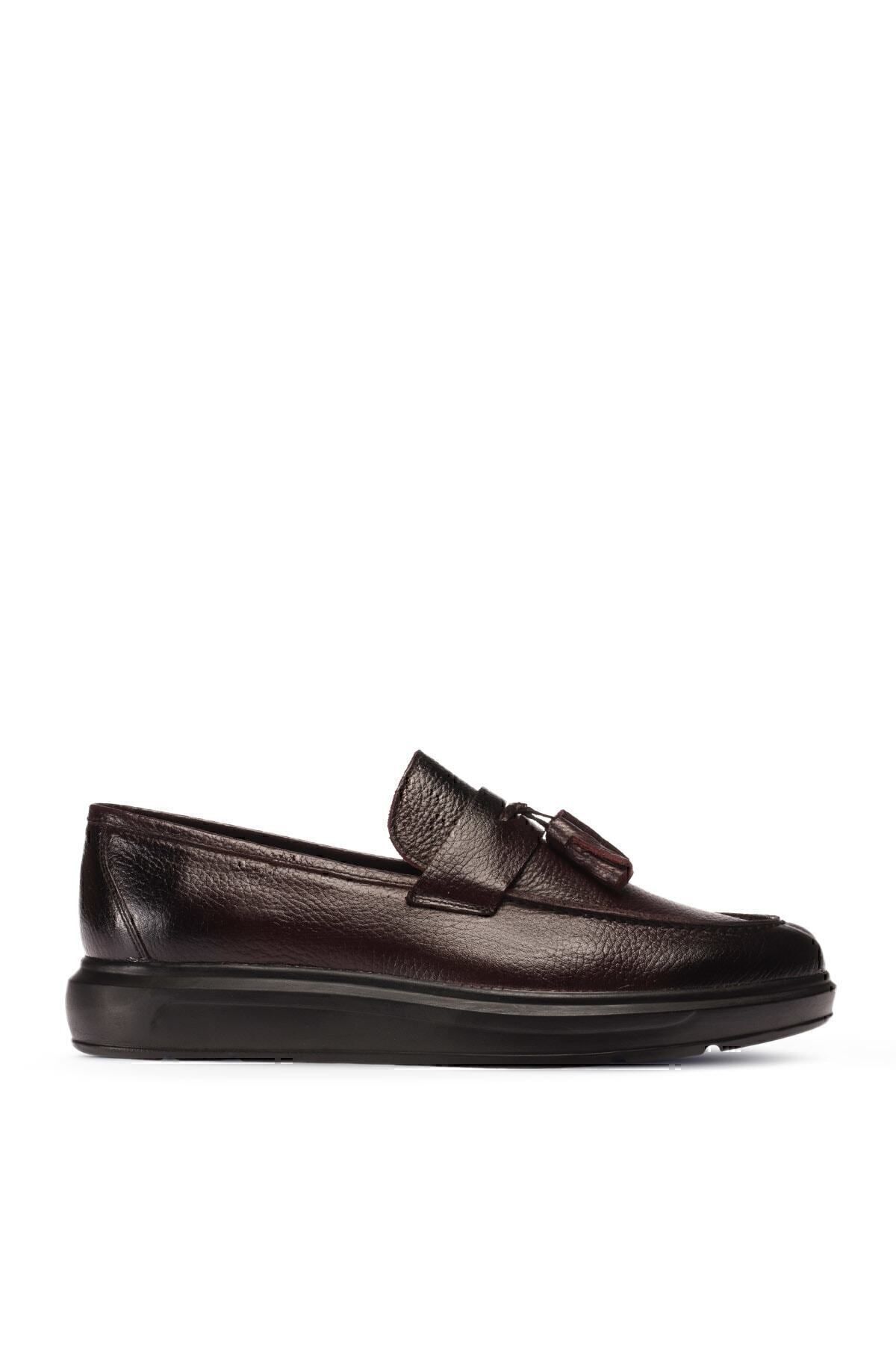 Bordo Erkek Loafer Ayakkabı 01587MSYHP04