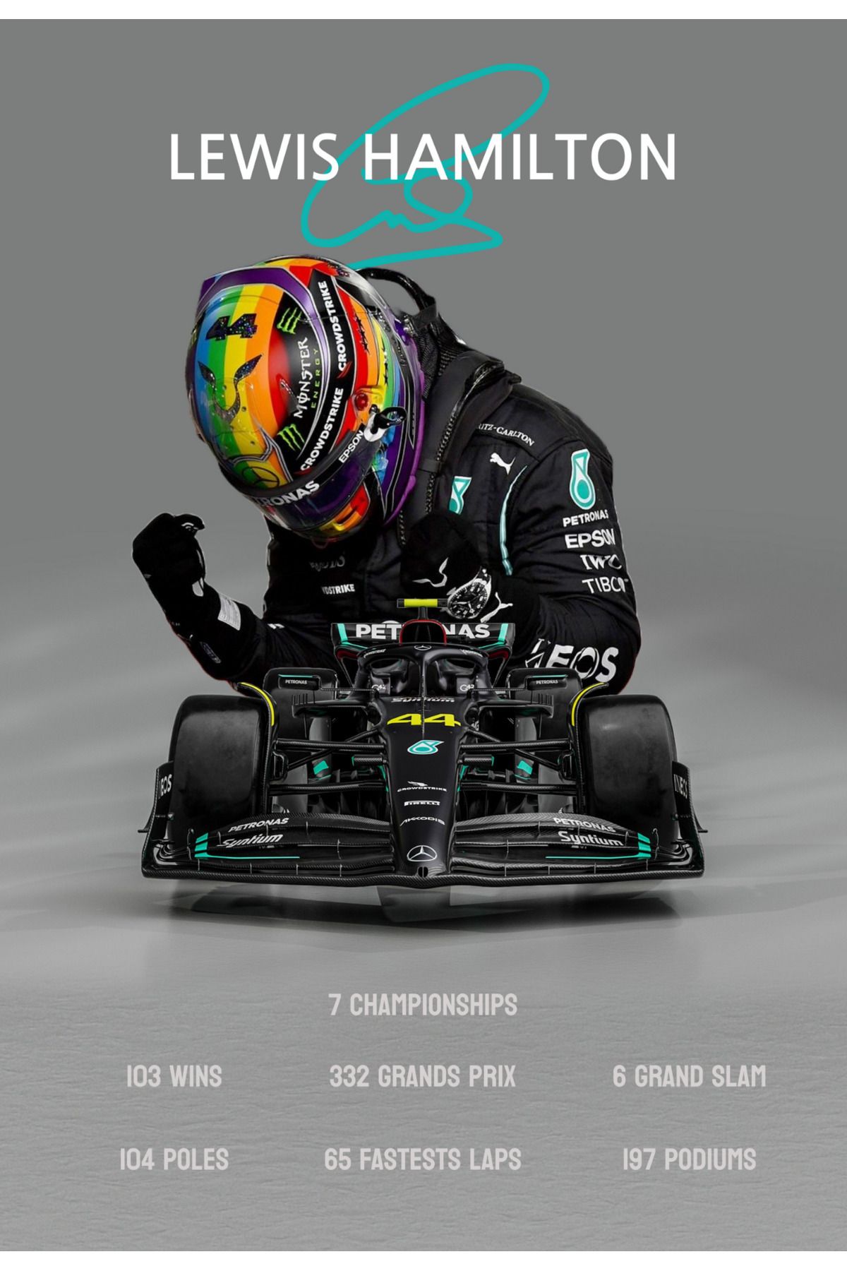 Lewis Formula F1 33x48 Poster Duvar Posteri