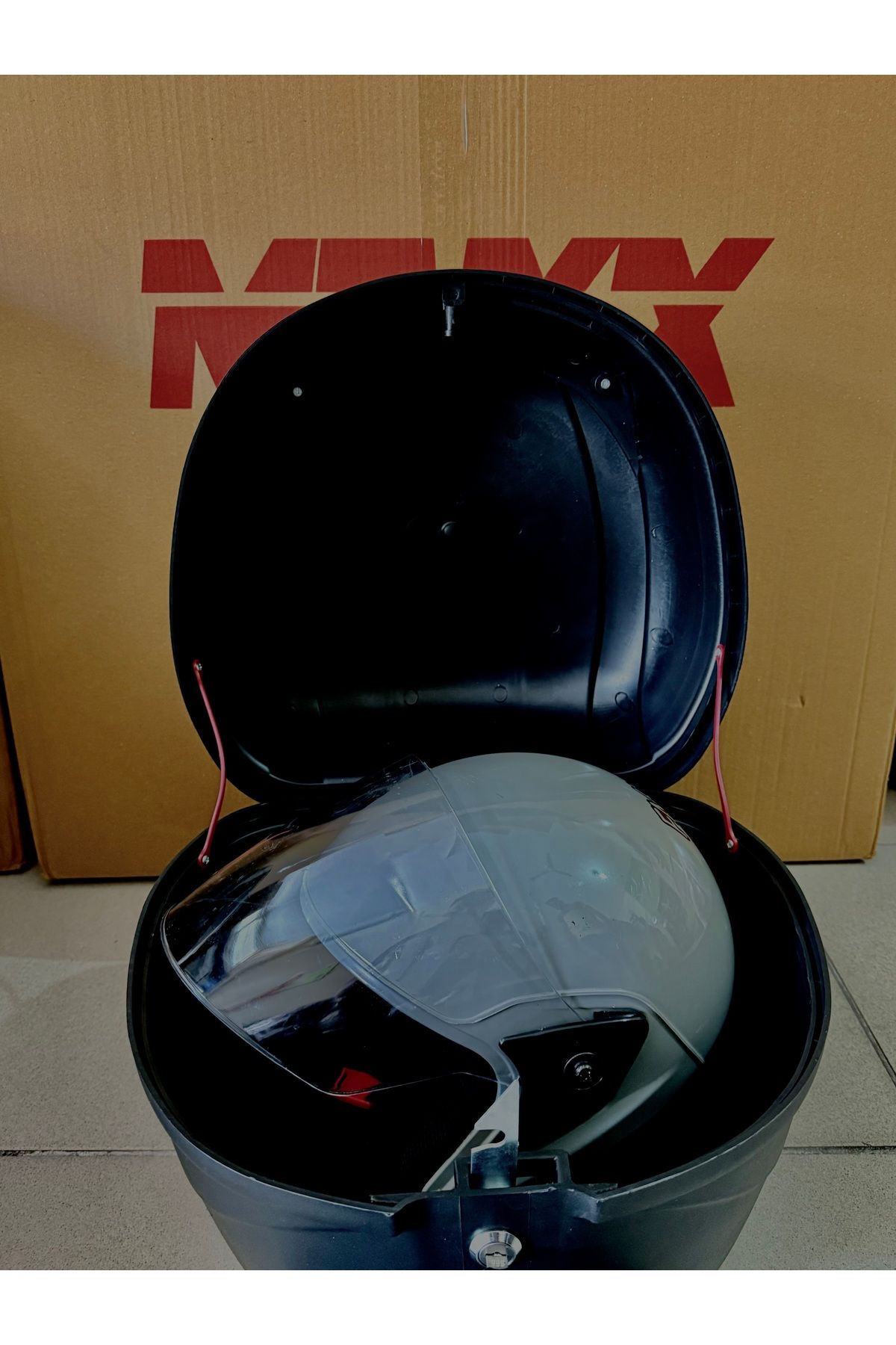 ERDEMMOTORMAXX 35 LİTRETOPCASE +YARIM KASK AA...