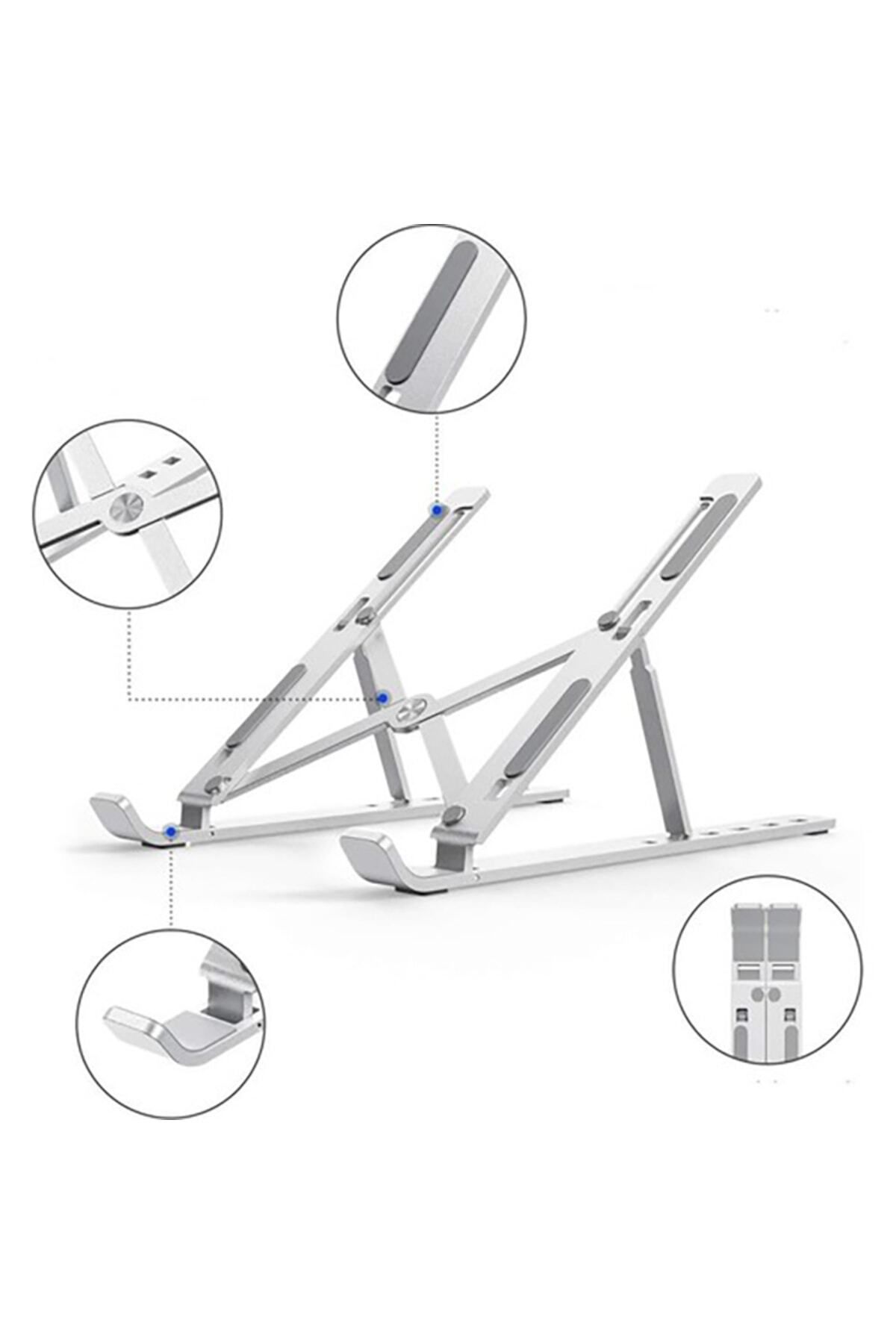 Fxn-ww Ergonomik Yükseltici Aparat Metal Katlanabilir Kaymaz Kitap Okuma Ve Bilgisayar Standı