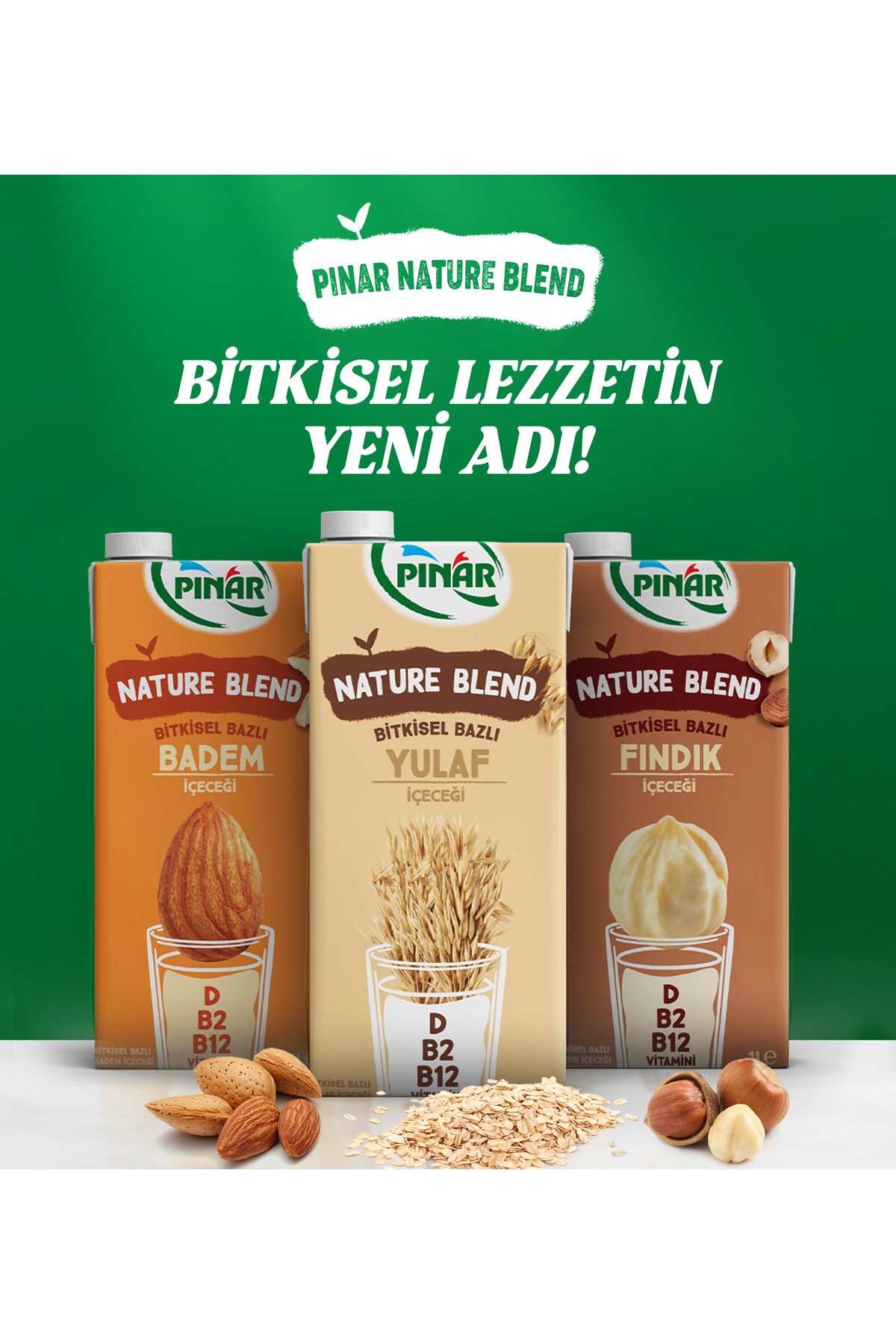 Nature Blend Bitkisel Bazlı Yulaf Içeceği 1 L Vegan Laktozsuz Ilave Şekersiz X 2 Adet