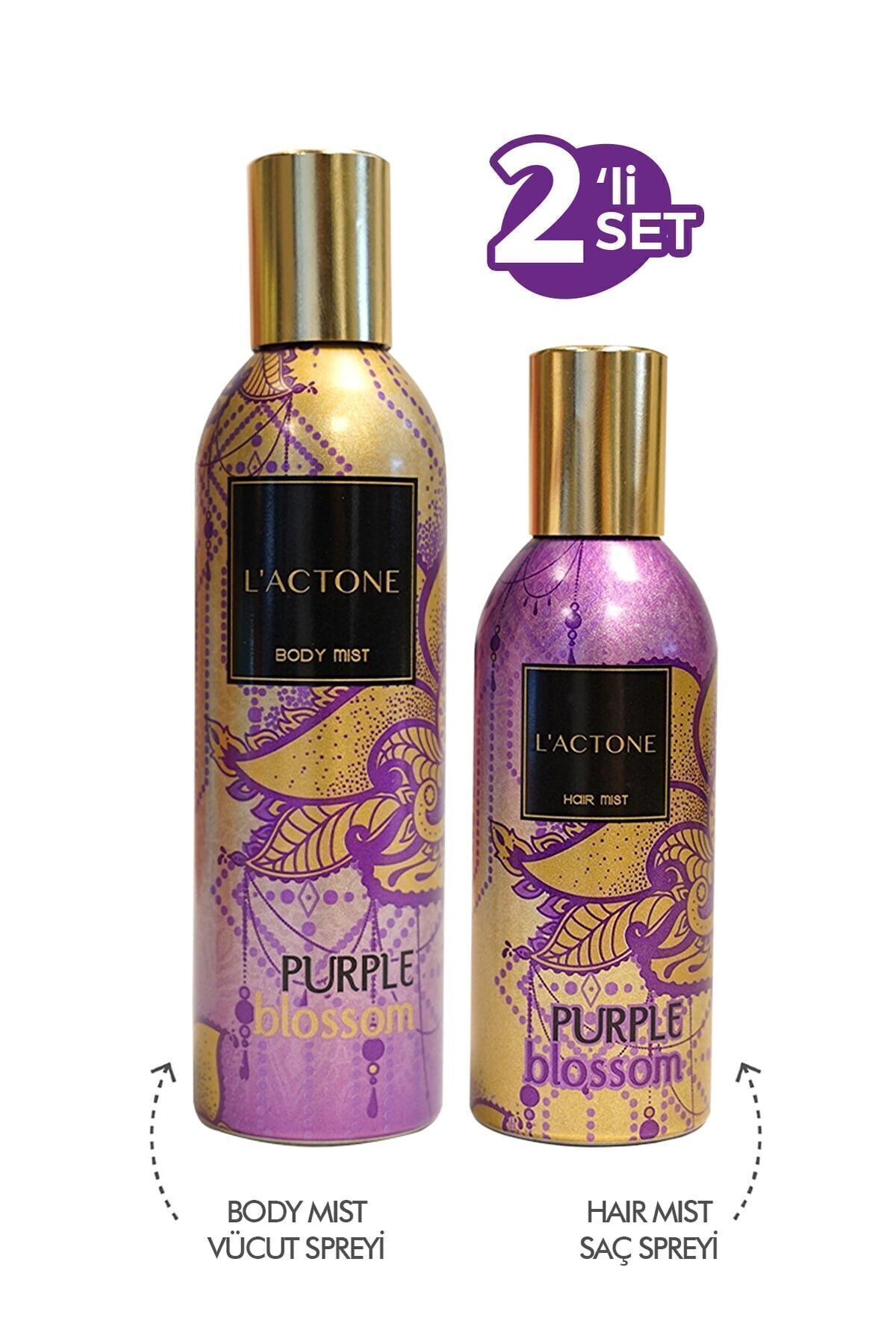 Purple Blossom Body & Hair Mist 2'li Set / Vücut & Saç Spreyi