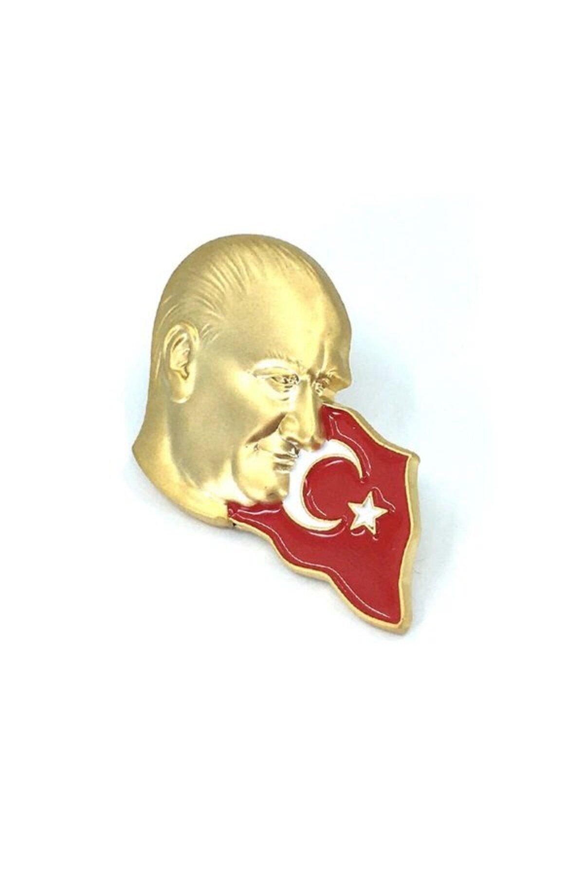 Atatürk Türk Bayrakğı Altın Rozet