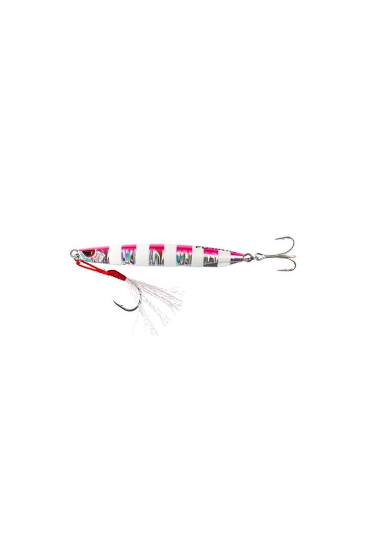 Metal Cast Jig Metal Yem Blue Pink Zebra Glow-20 gr