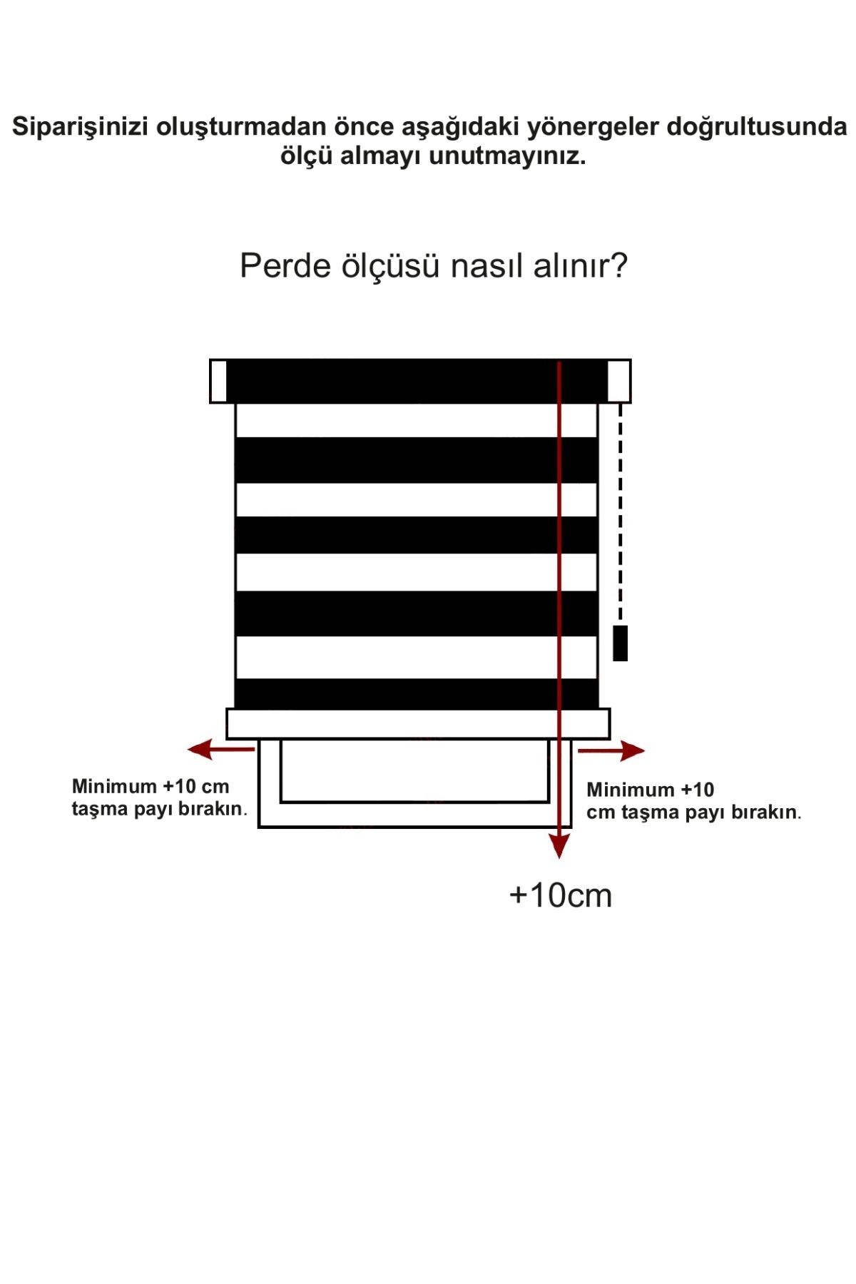 Modern Ekru Pliseli Etek Dilimli Zebra Stor Perde