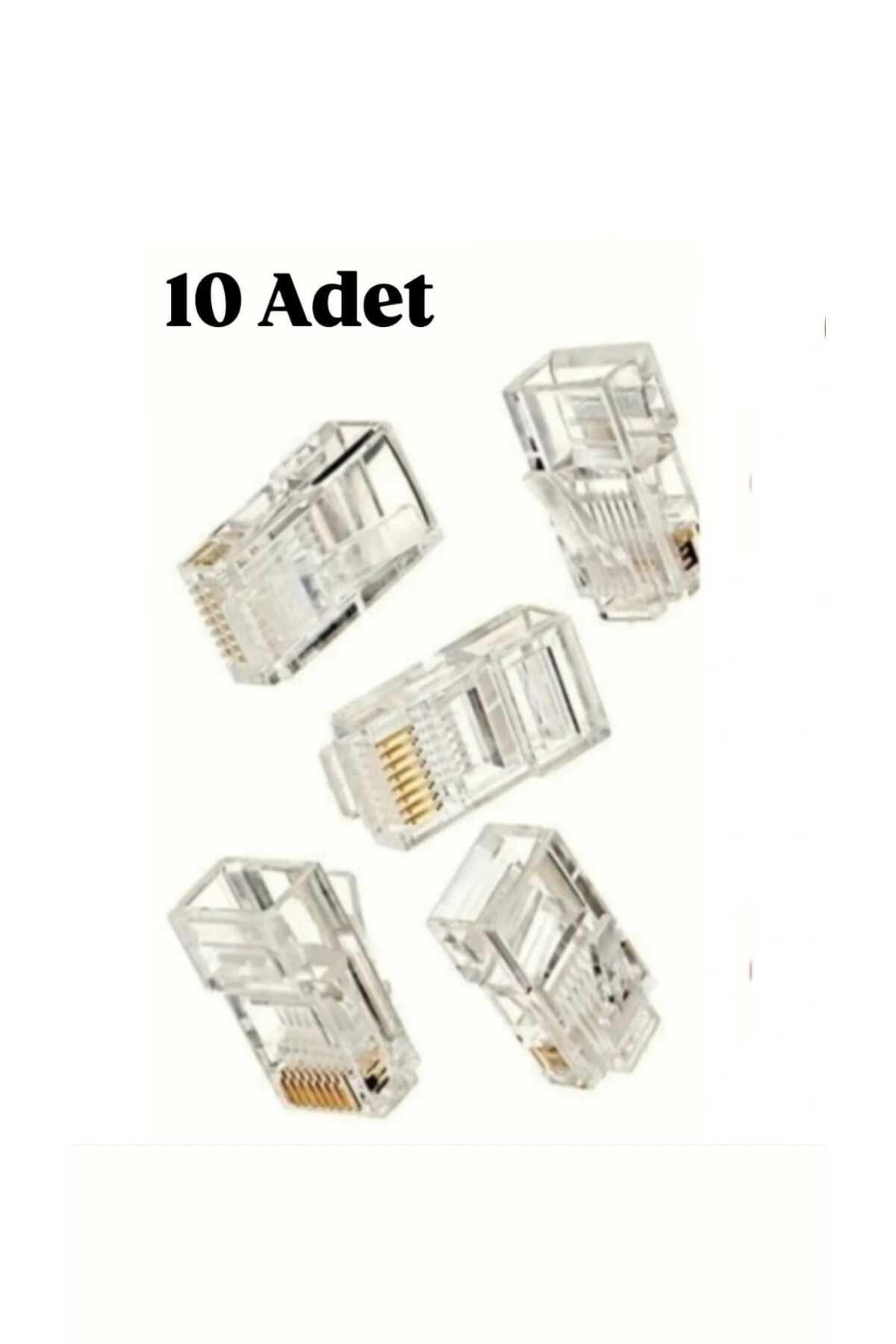 GameFruy 10 Adet Cat5 Cat6Rj45 8P8C Jack Ethe...