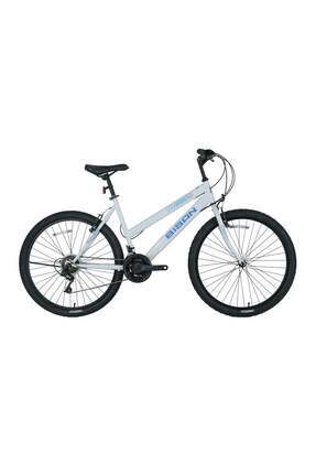 SENTIERO KADIN DAĞ BİSİKLETİ 46CM V 26 JANT 21 VİTES METALİK BEYAZ MAVİ Image 0