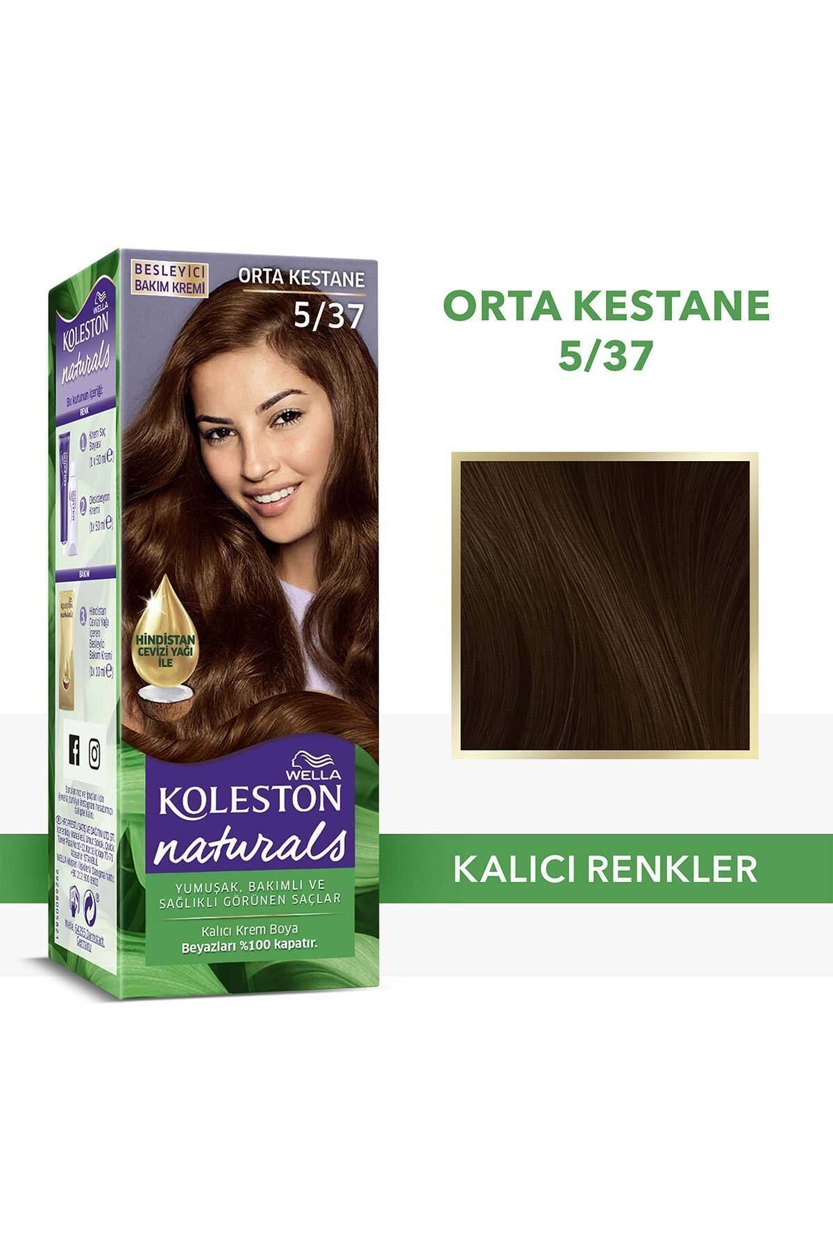 Koleston Saç Boyası Naturals 5/37 Orta Kestane