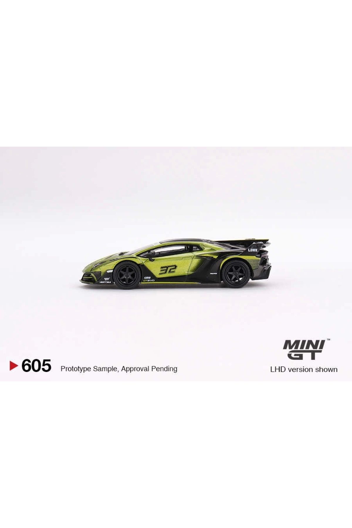 1/64 Lamborghini Lb-silhouette Works Aventador Gt Evo Lime Mgt00605