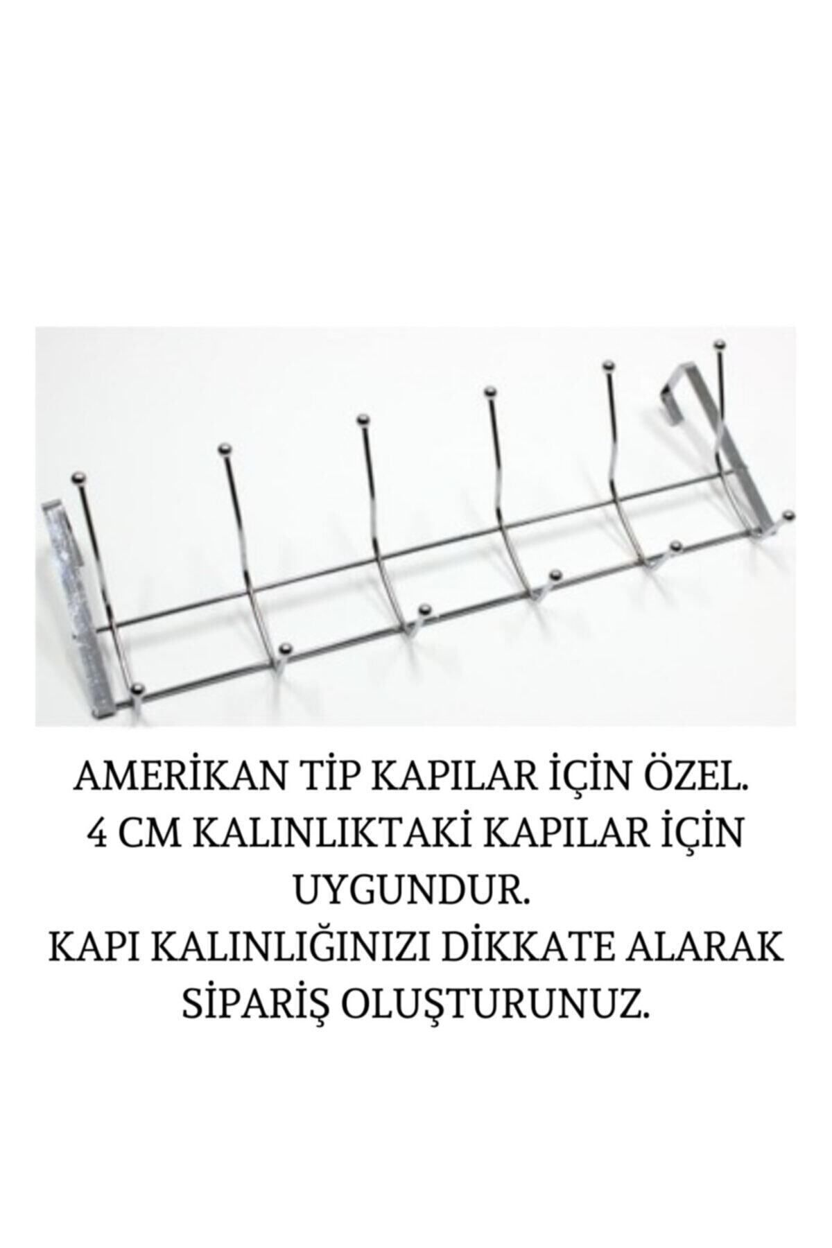 Kapı Arkası Askısı 12 Kancalı Metal Askı