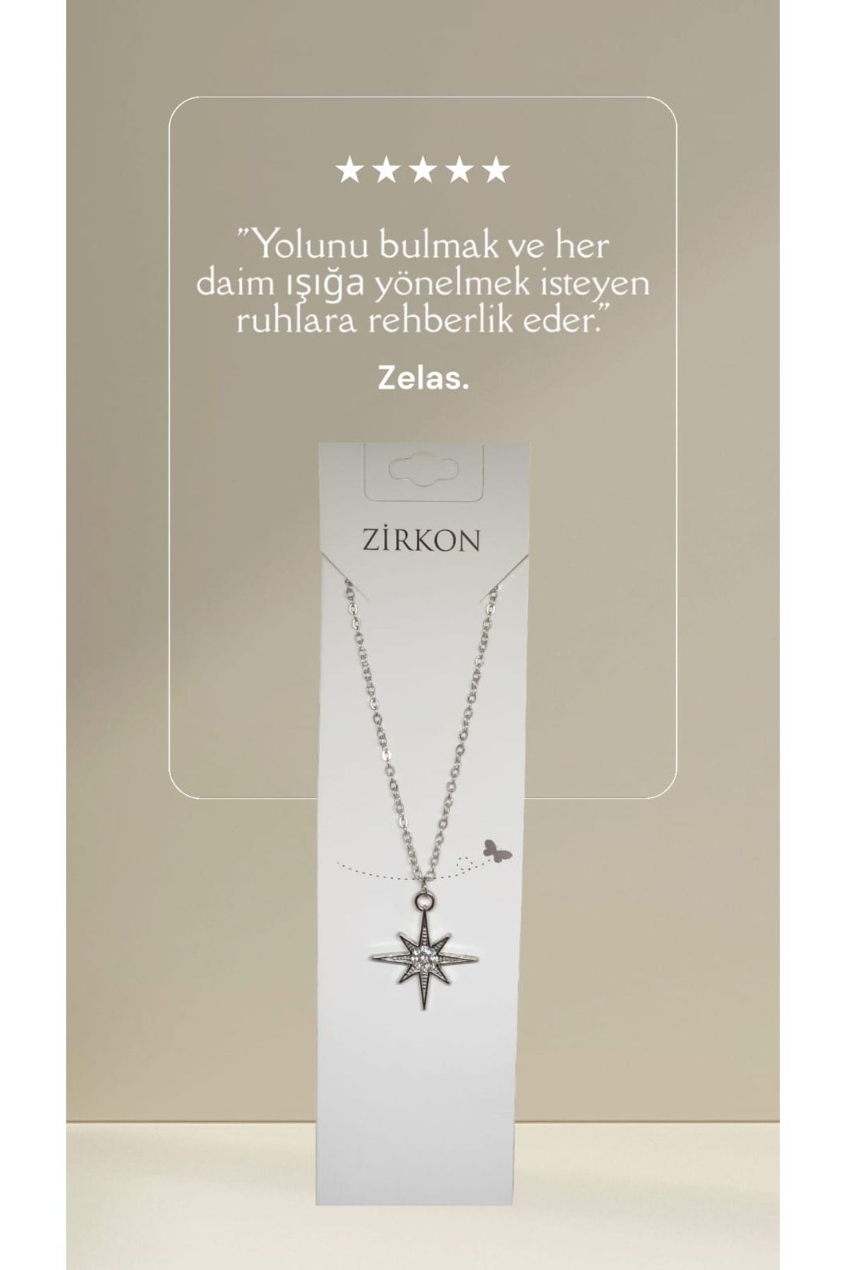 Home Zirkon Kuzey YıldızıKolye