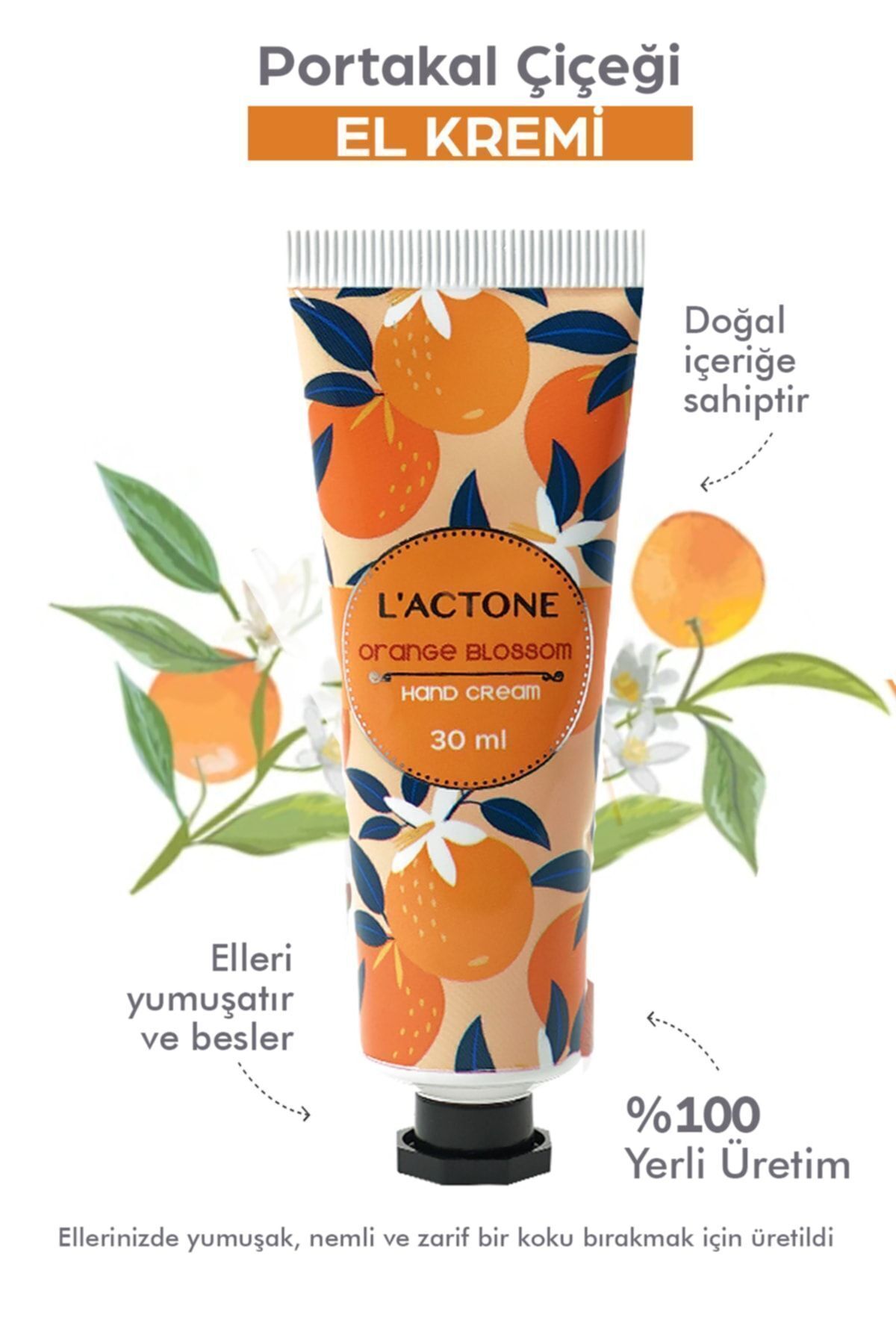 Orange Blossom Hand Cream 30 ml / Portakal Çiçeği Kokulu El Kremi