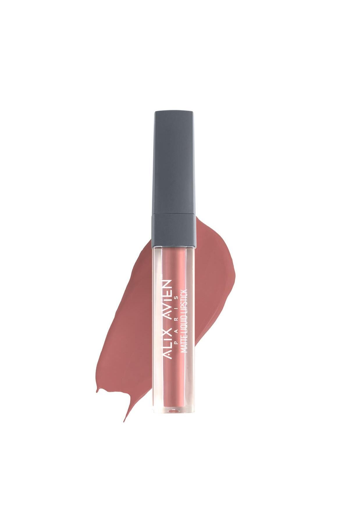 502 Peachy Nude Mat Bitişli Likit Ruj- 8 Saate Kadar Kalıcı Etki - Matte Liquid Lipstick