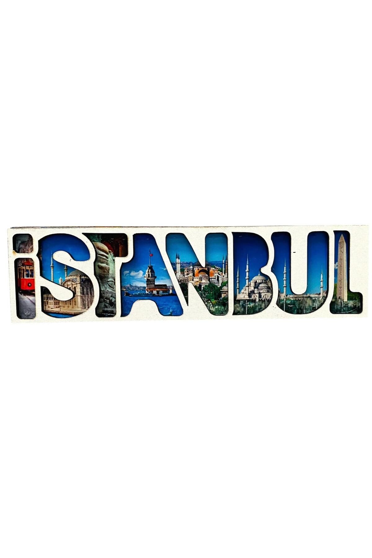 İstanbul Temalı Ahşap Magnet Hediyelik