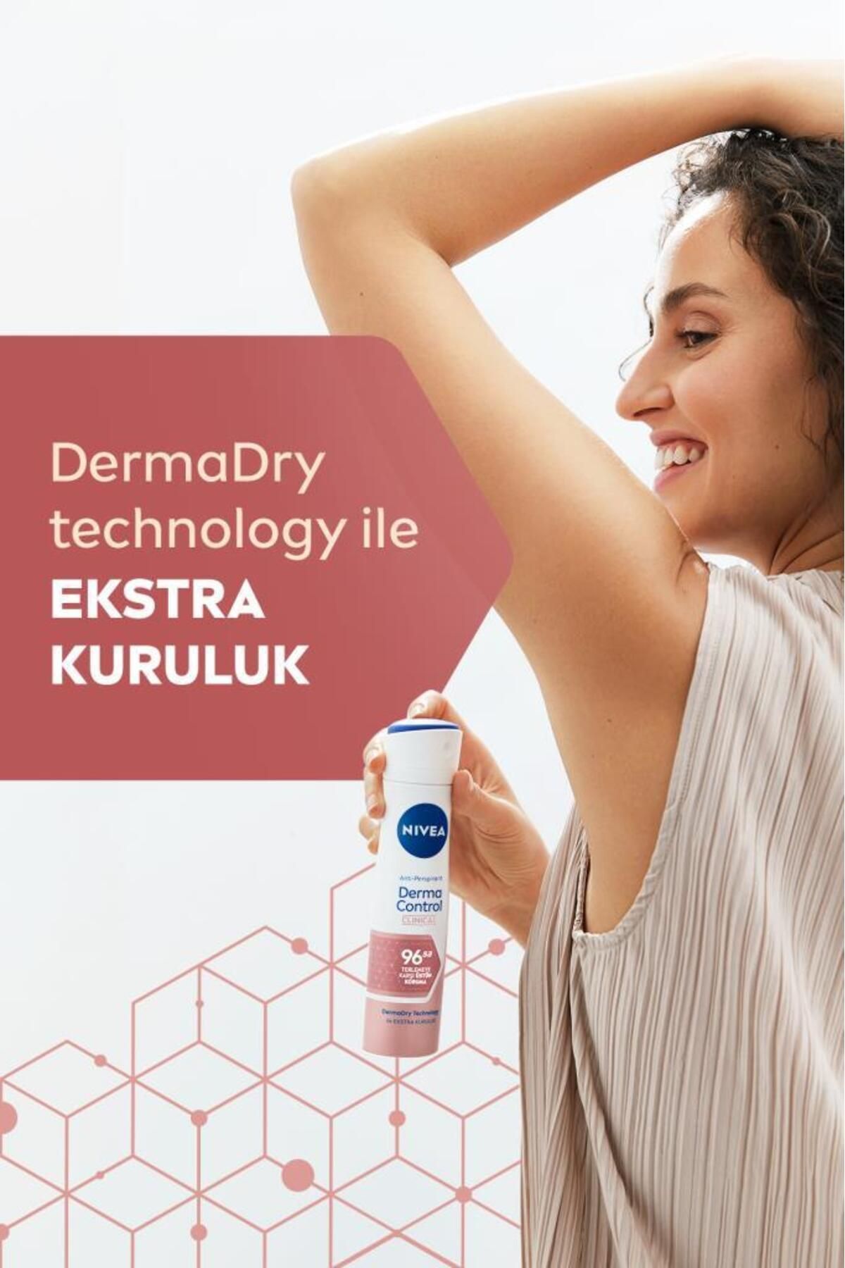 Kadın Sprey Deodorant Derma Control Clinical 150ml, C Vitamini Ile Koltuk Altı Kararma Karşıtı