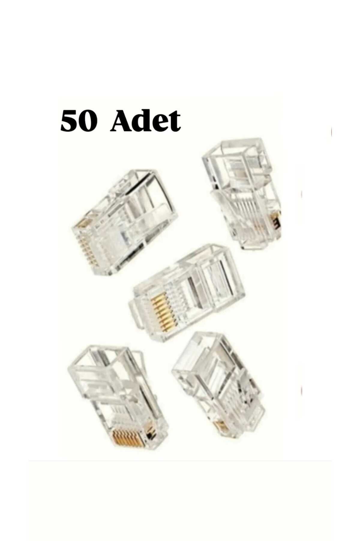 GameFruy 50 Adet Cat5 Cat6Rj45 8P8C Jack Ethe...